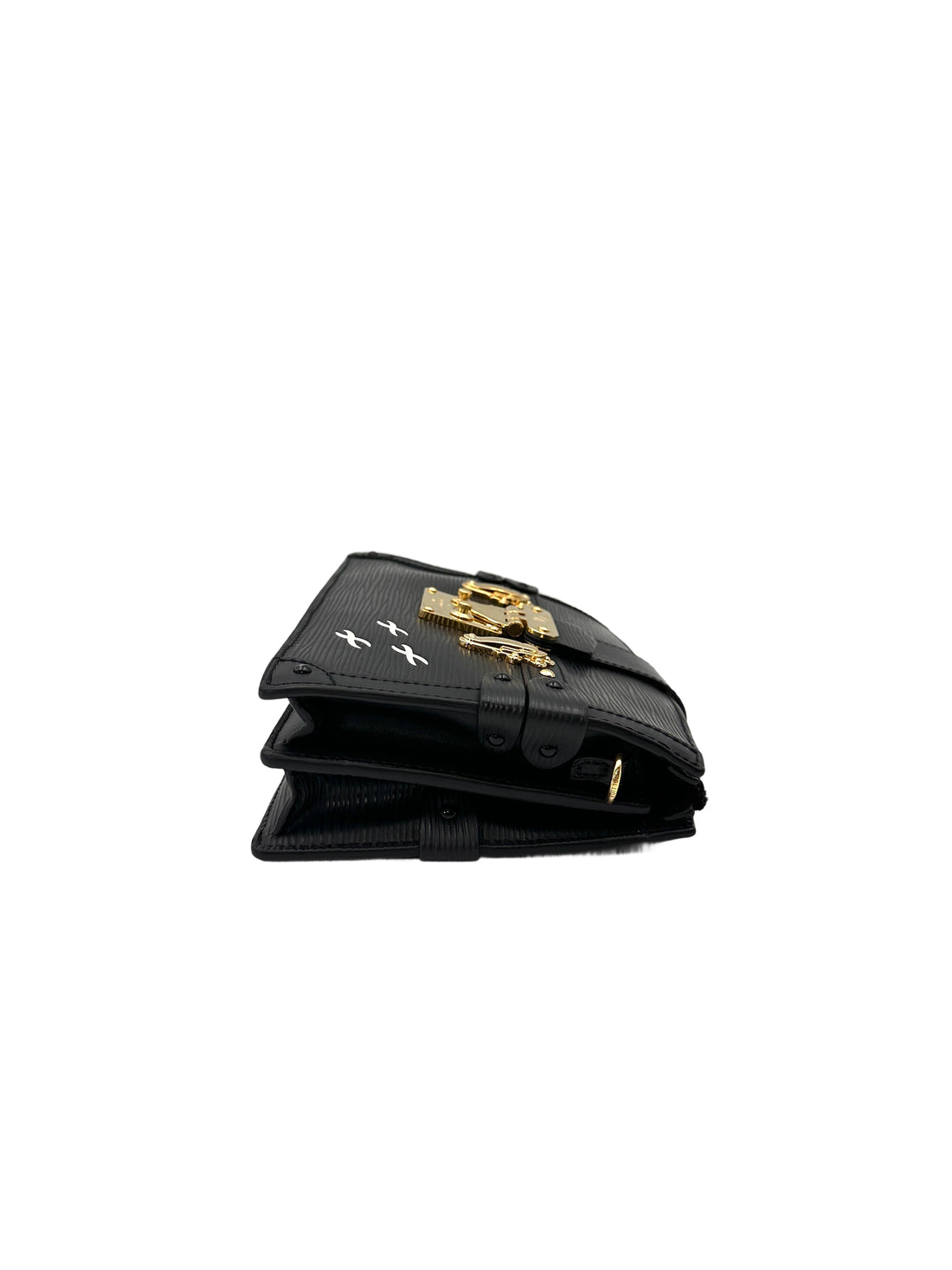 Louis Vuitton Trunk Clutch Black Epi Leather Bag LV2974