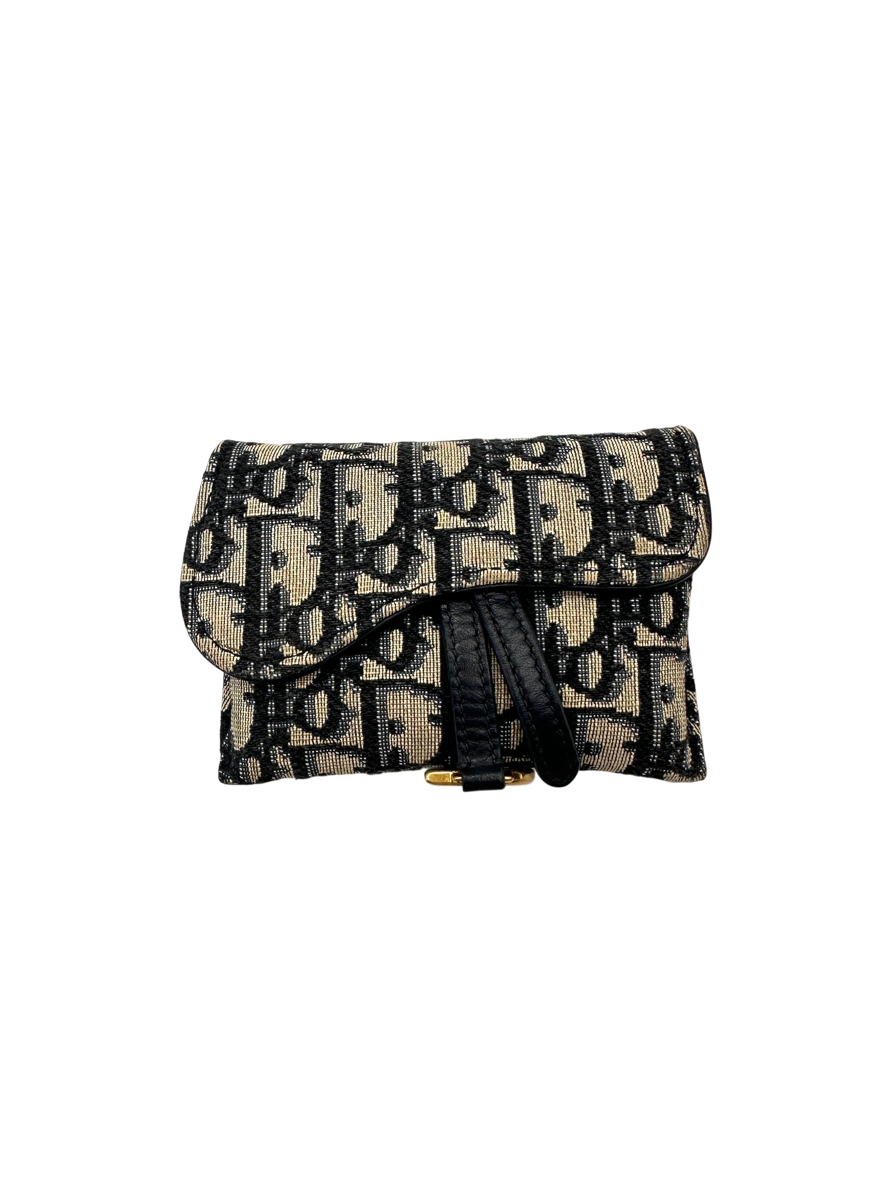 Christian Dior Oblique Chain Saddle Bag DR781