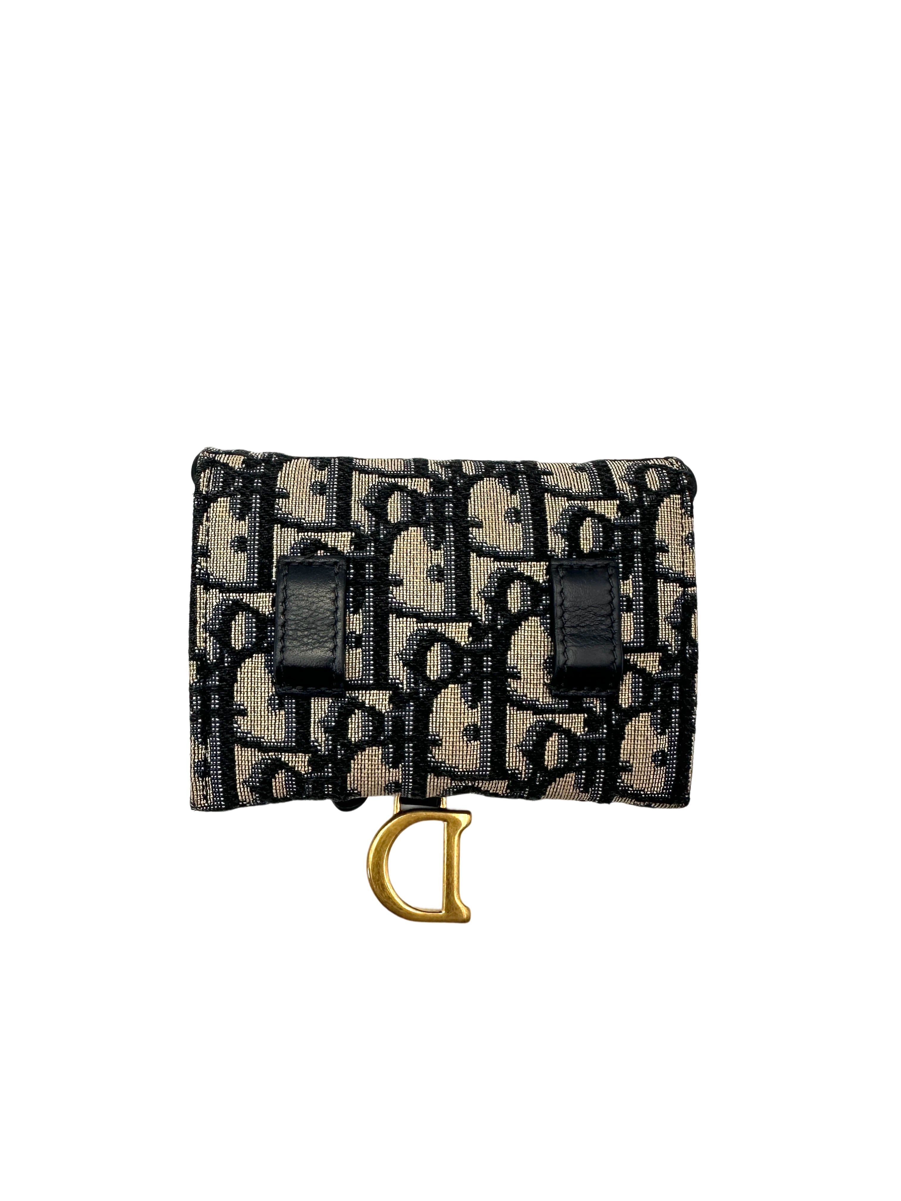 Christian Dior Oblique Chain Saddle Bag DR781