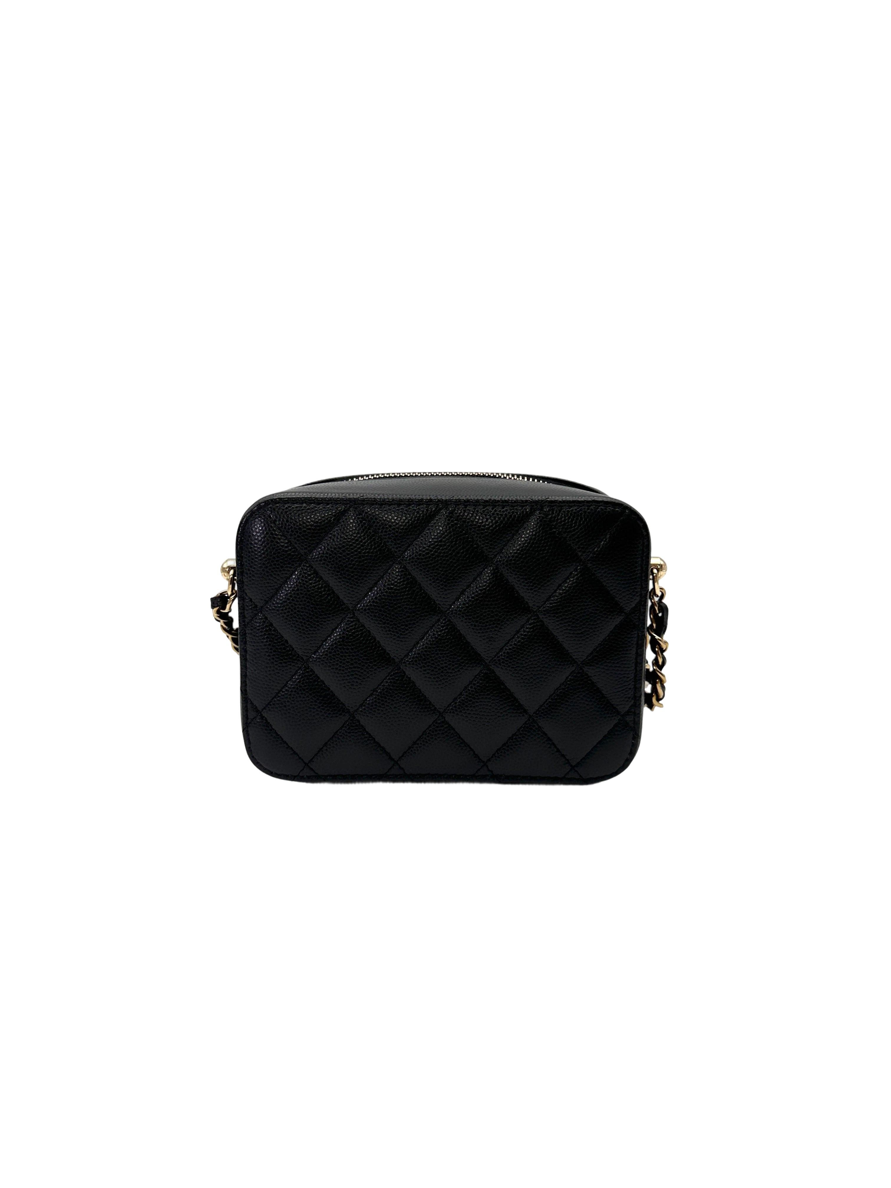 Chanel Black Quilted Leather Camera Bag(UK***UG) CC2123
