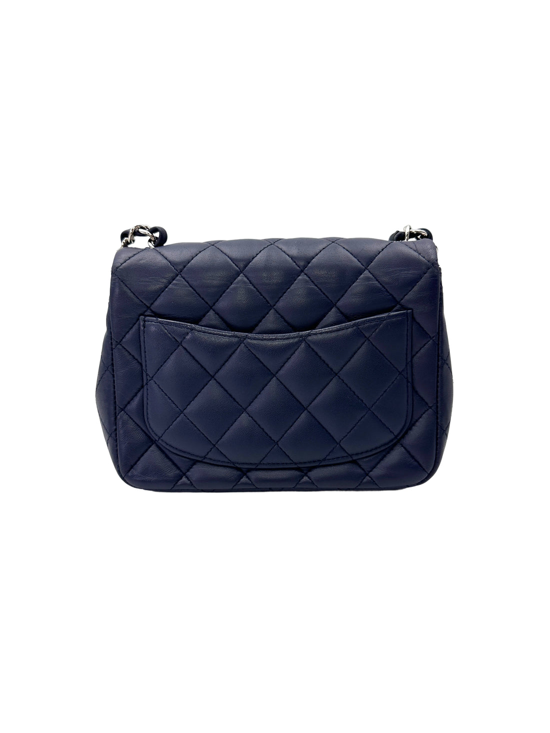Chanel Classic Flap Navy Quilted Lambskin Mini Shoulder Bag(22***95) CC2121