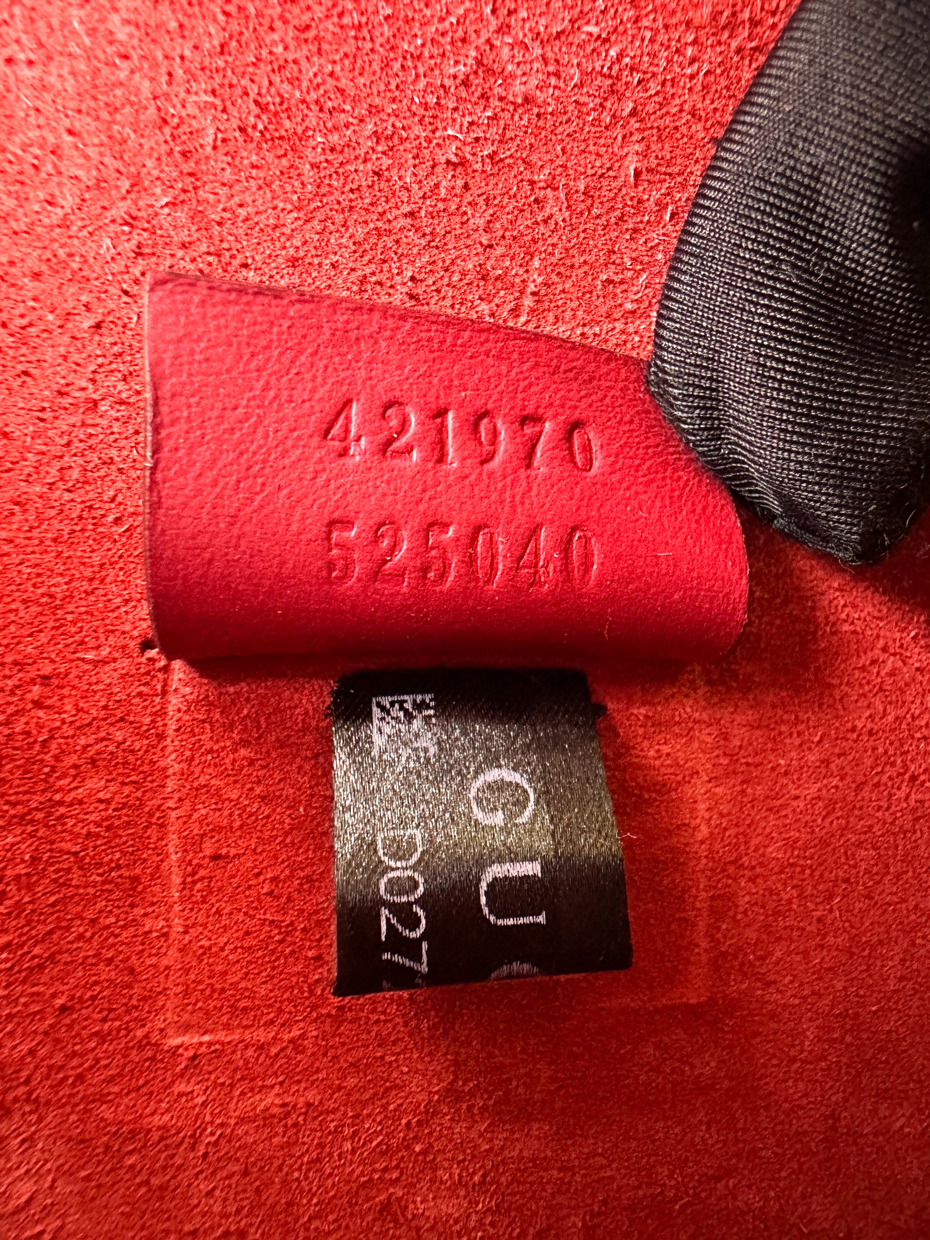 Gucci Dionysus GG Supreme Canvas Small Size Shoulder Bag With Red Trim GG1272