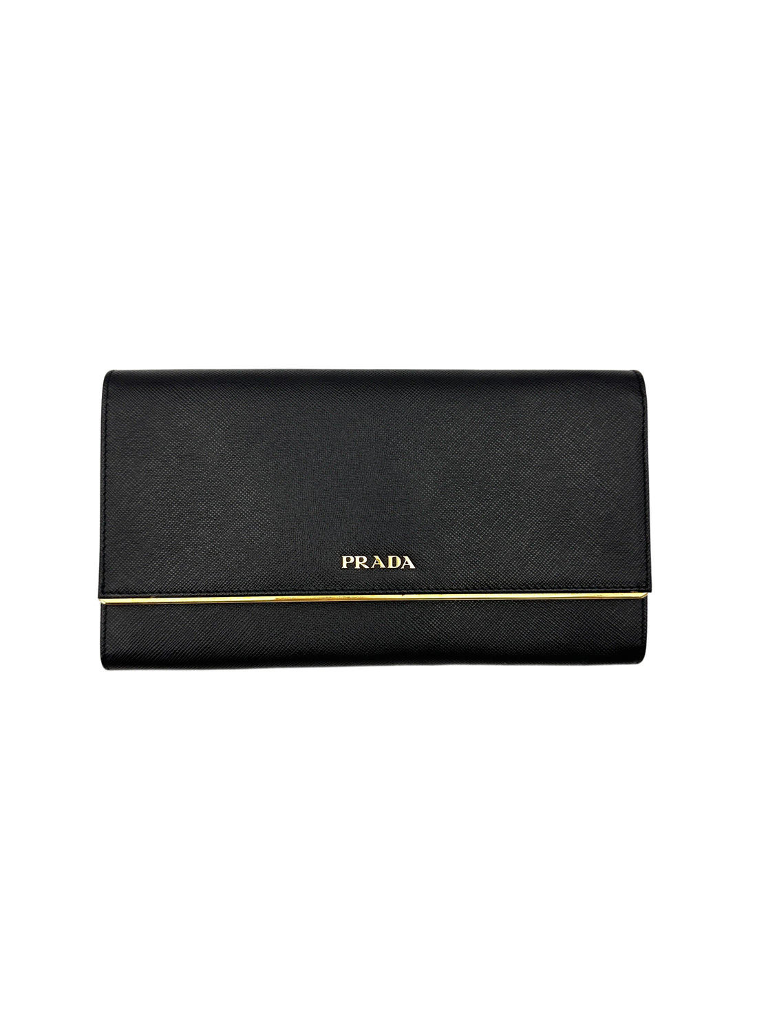 Prada Black Saffiano Long Wallet PR454