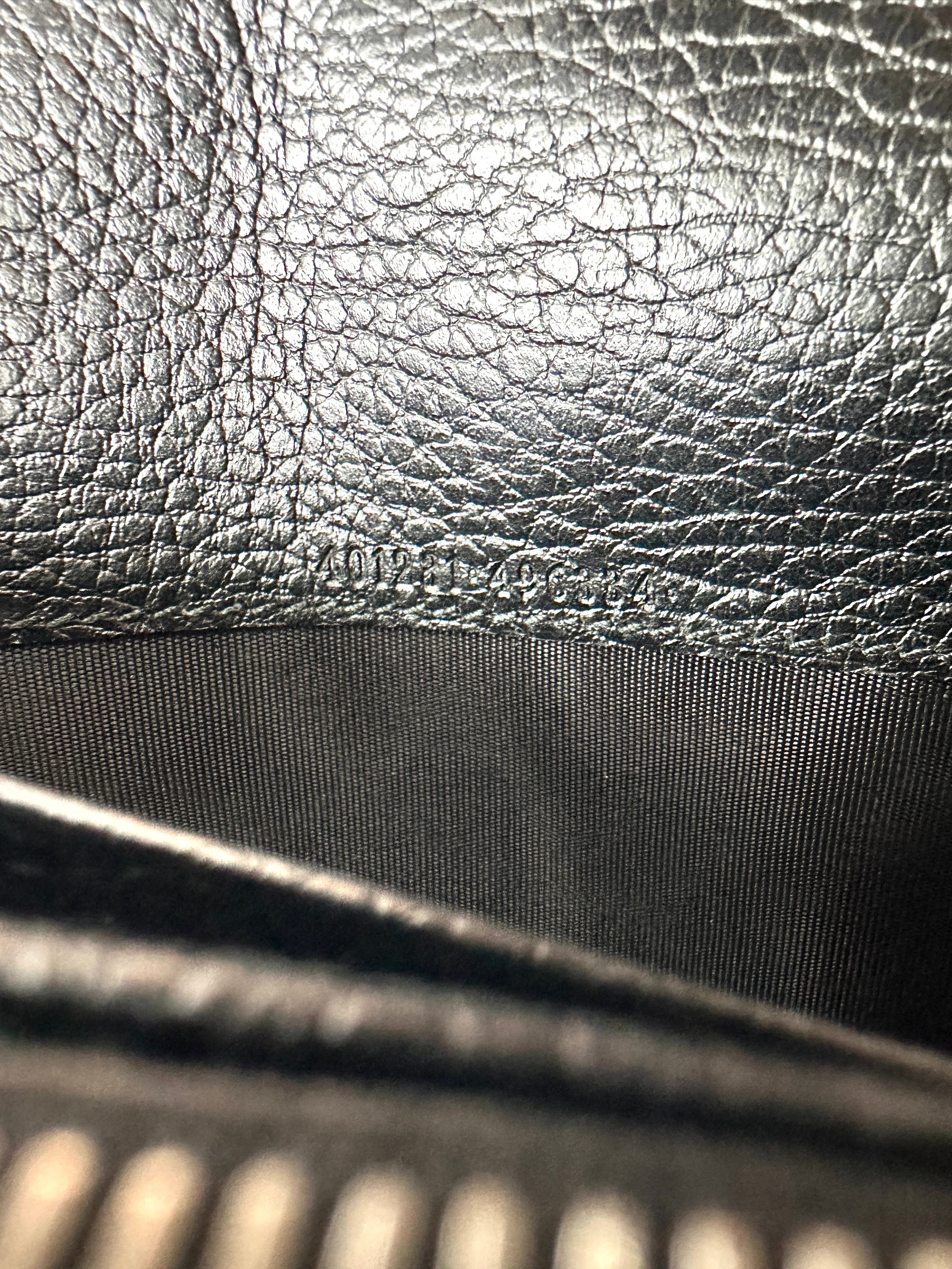 Gucci Dionysus Black Leather Wallet On Chain GG1274