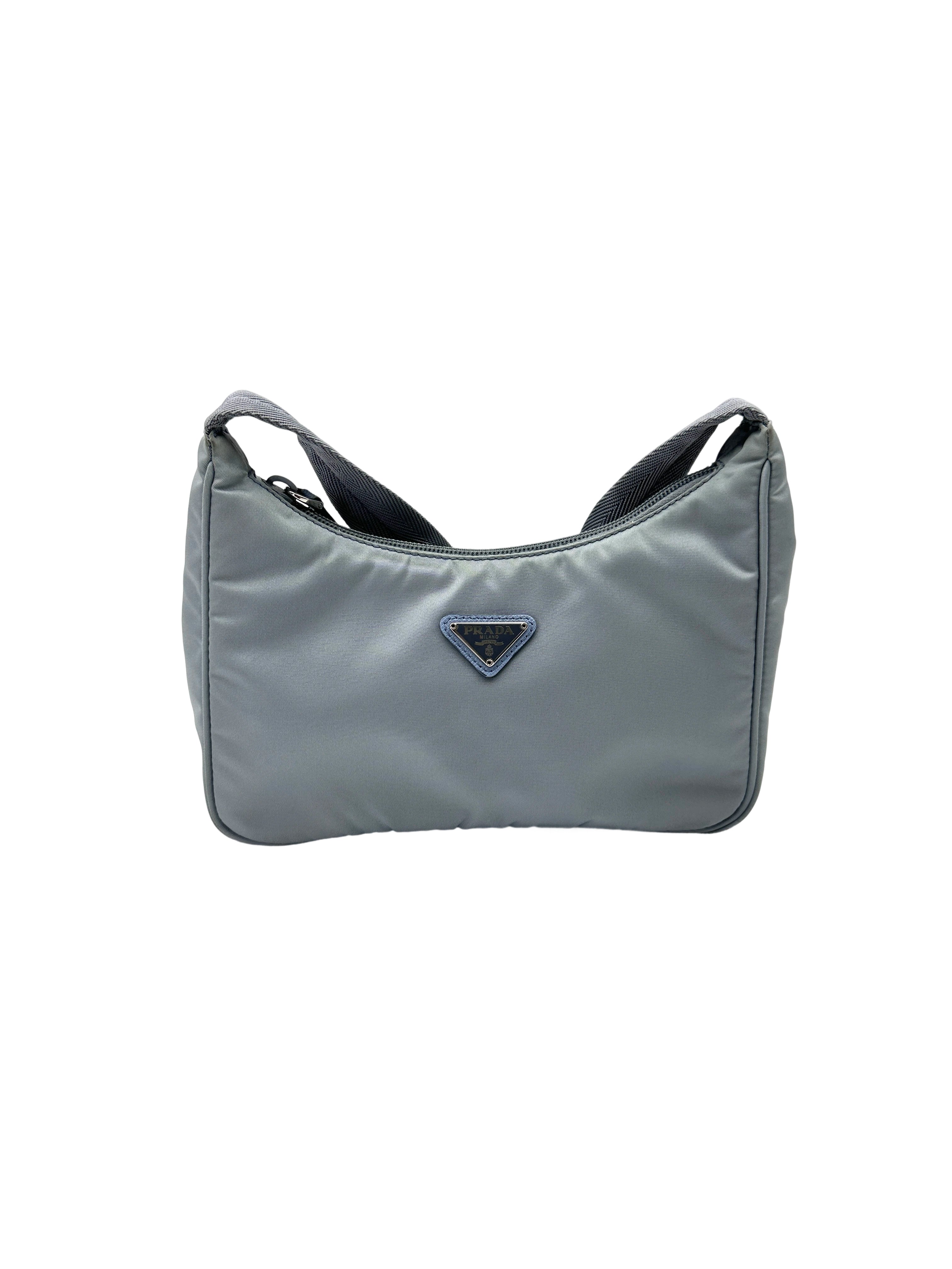 Prada 2005 Re-Edition Blue Shoulder Bag PR452