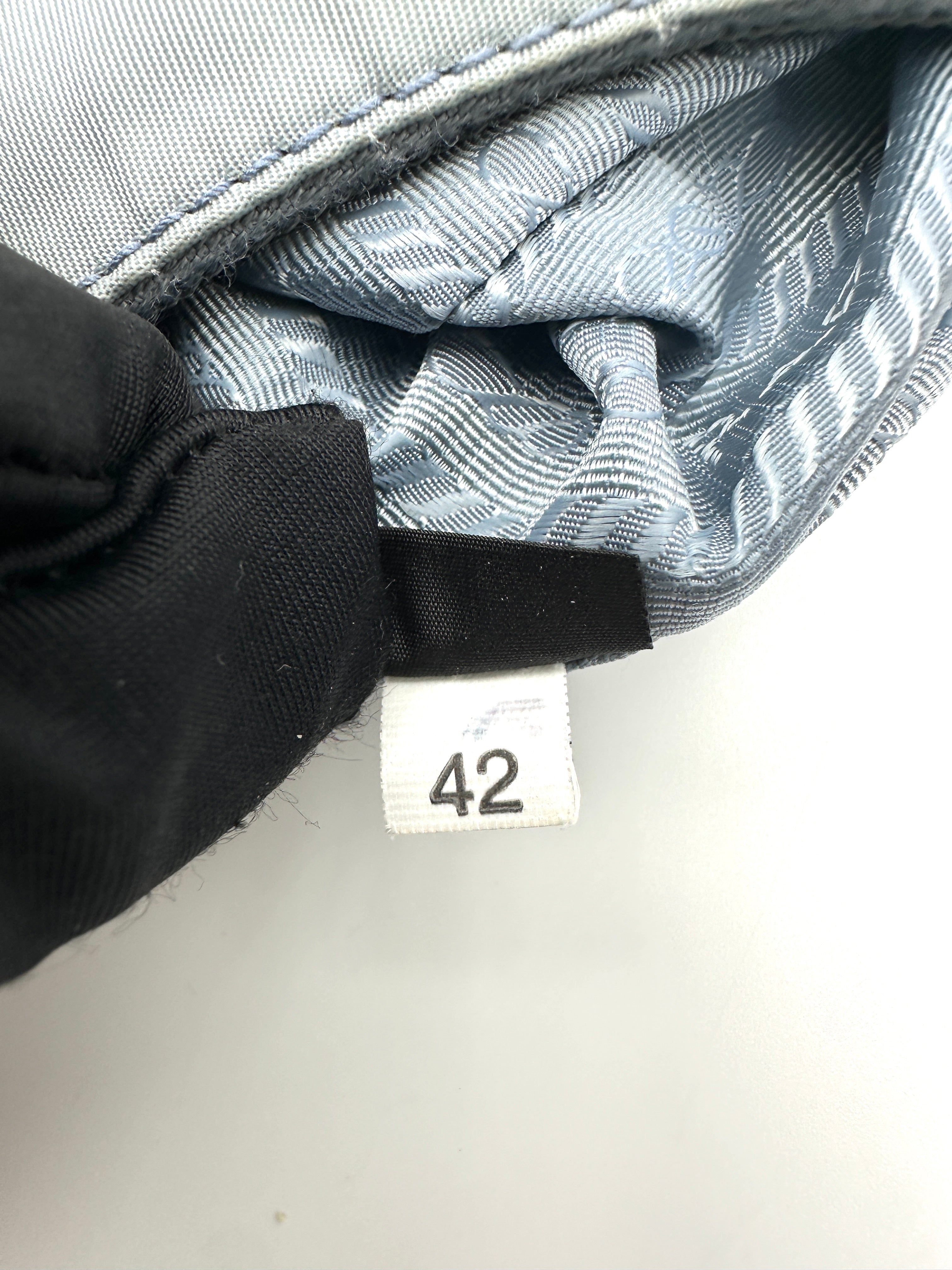 Prada 2005 Re-Edition Blue Shoulder Bag PR452