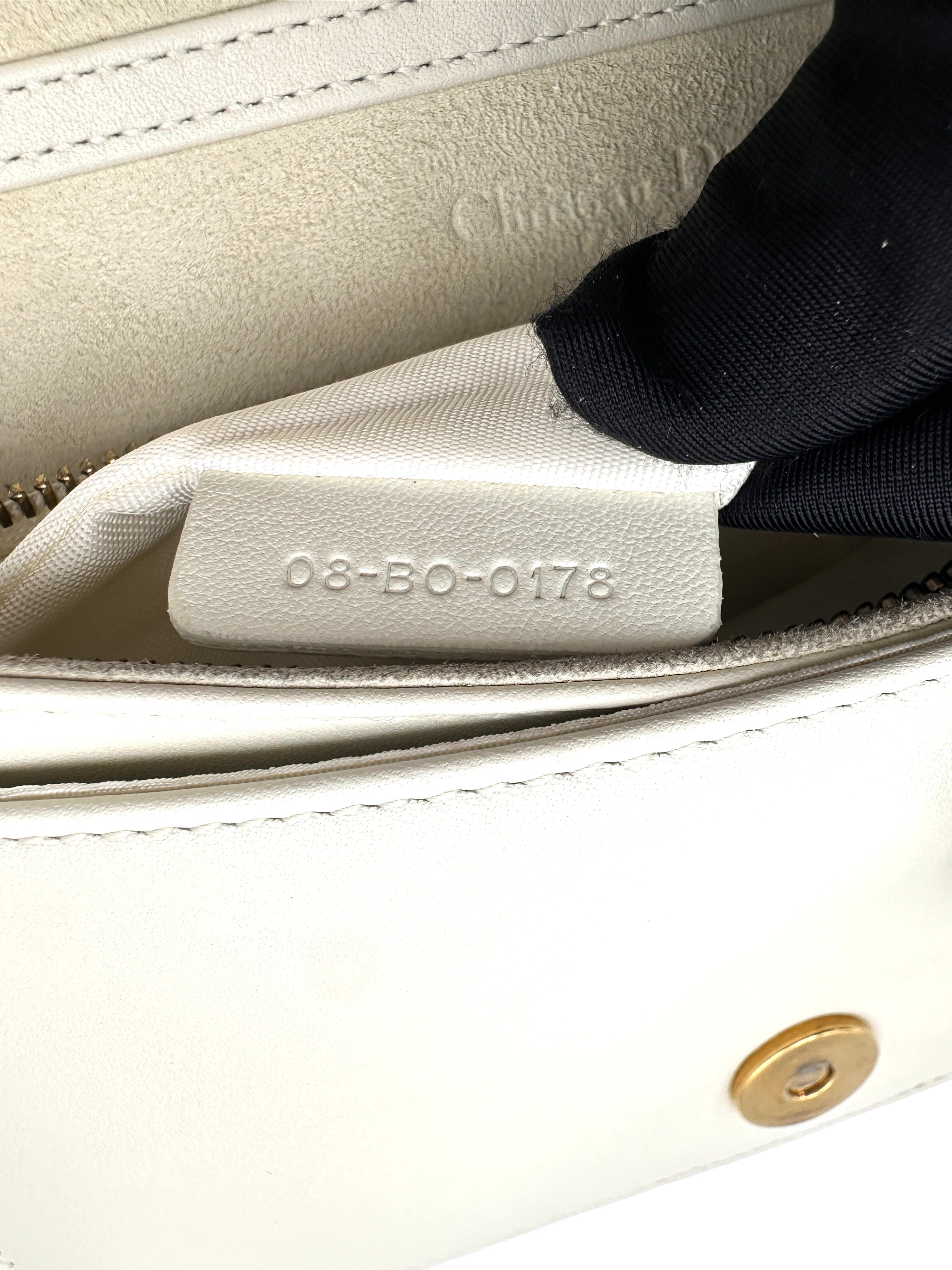 Christian Dior Diorama White Leather Wallet On Chain DR788