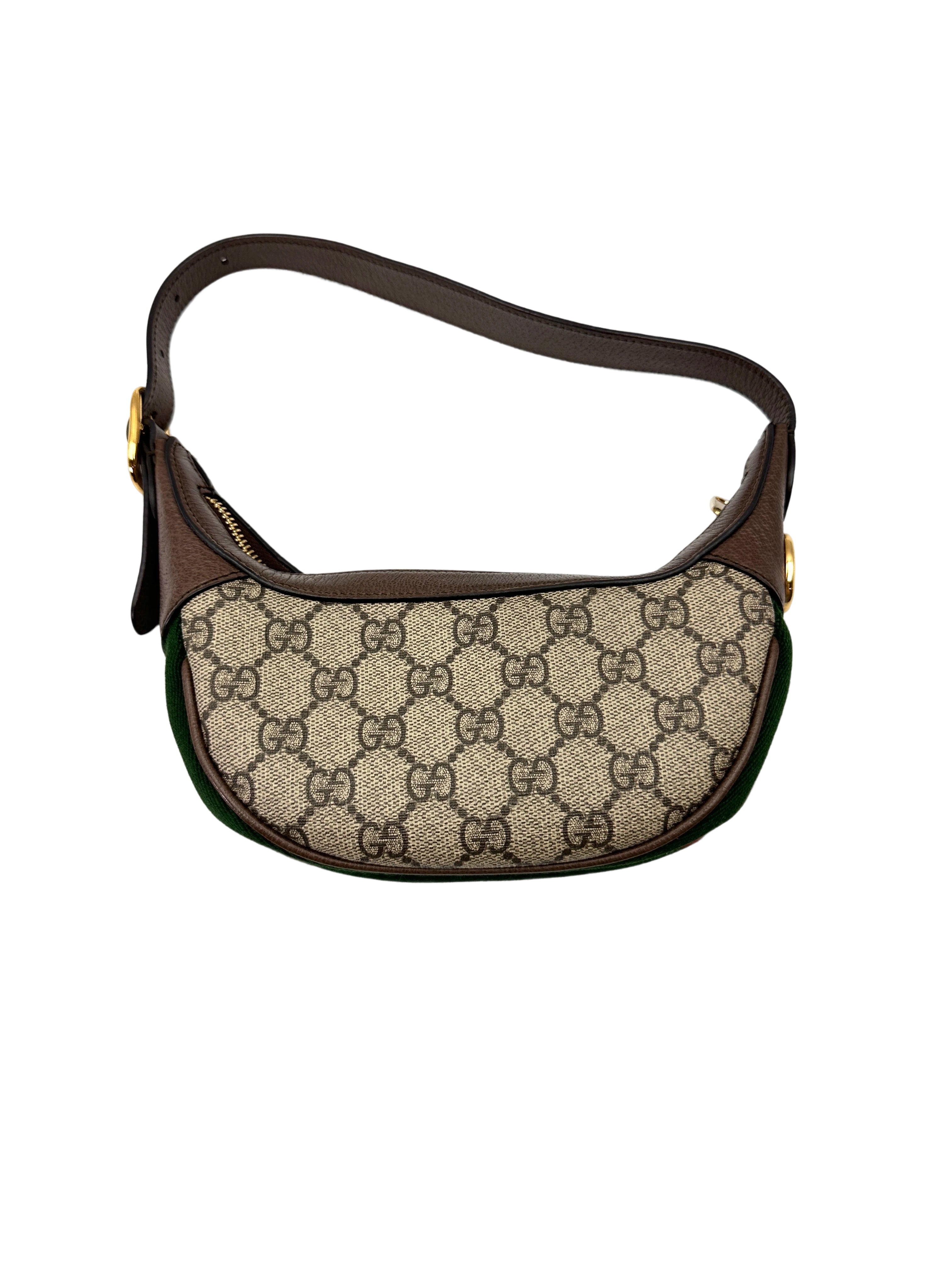 Gucci Ophidia GG Supreme Canvas Half-Moon Shoulder Bag GG1293