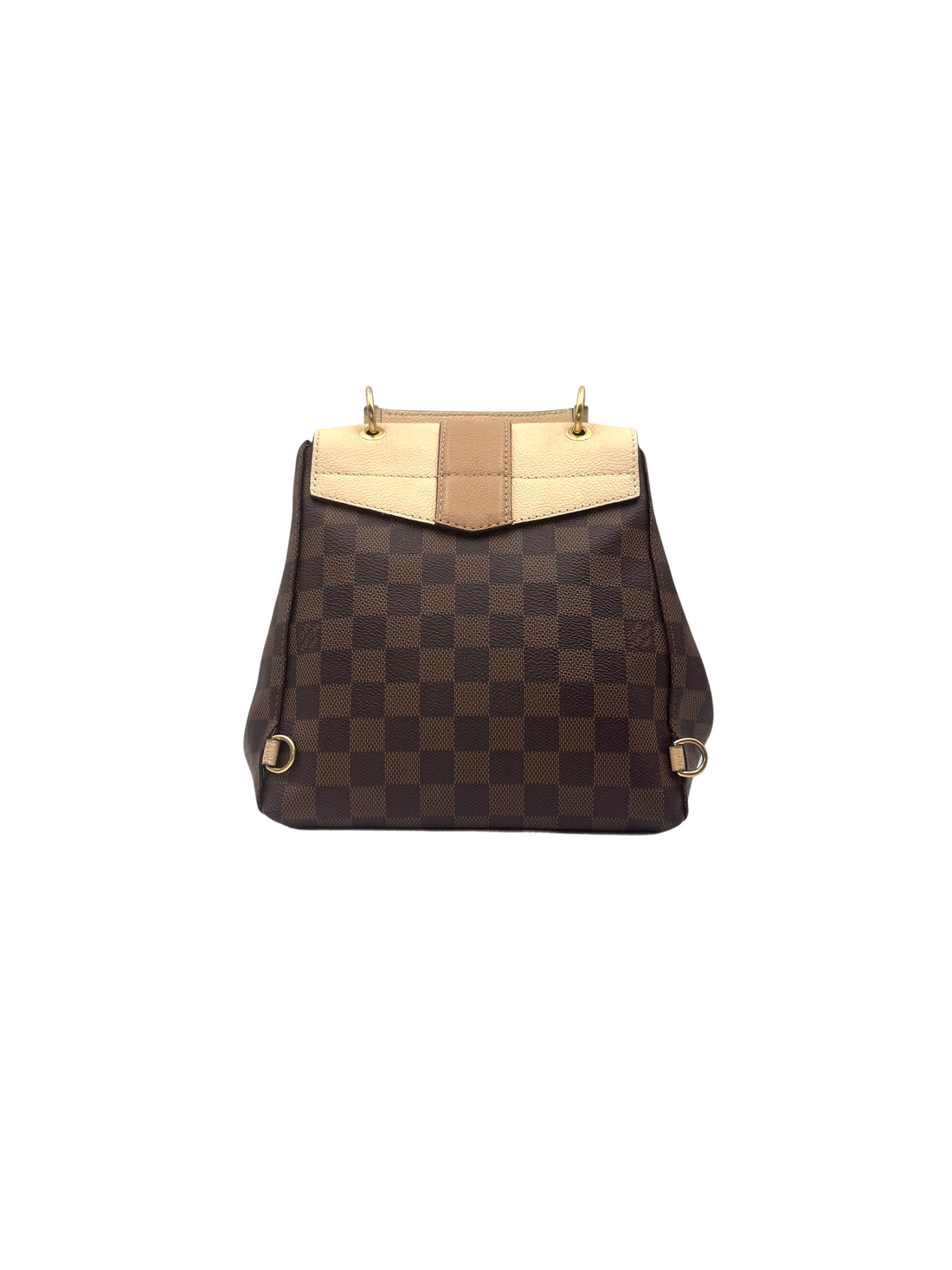 Louis Vuitton Clapton Damier Ebene & Beige Leather Backpack LV2999