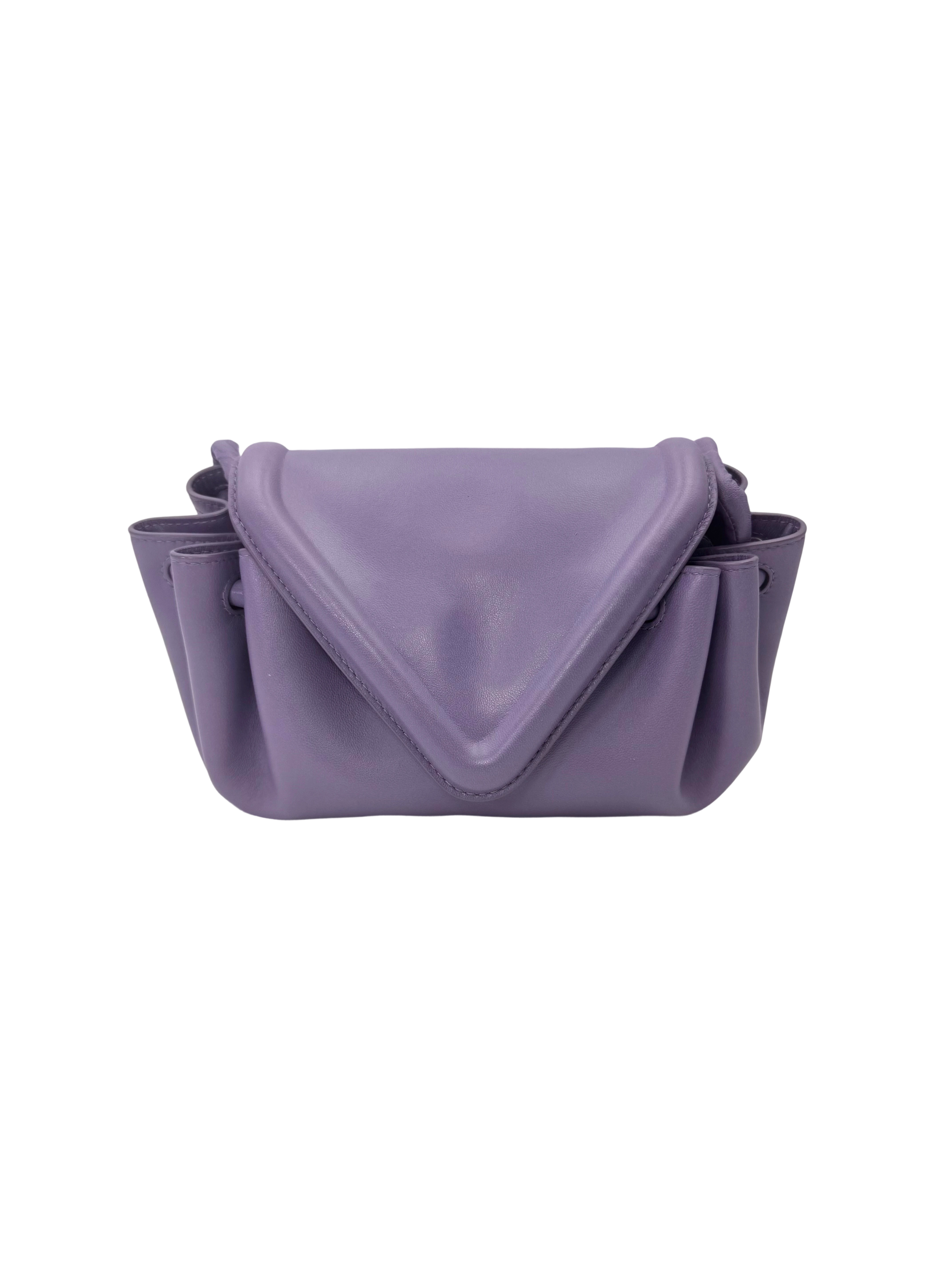 Bottega Veneta Beak Purple Nappa Leather Shoulder Bag BV133