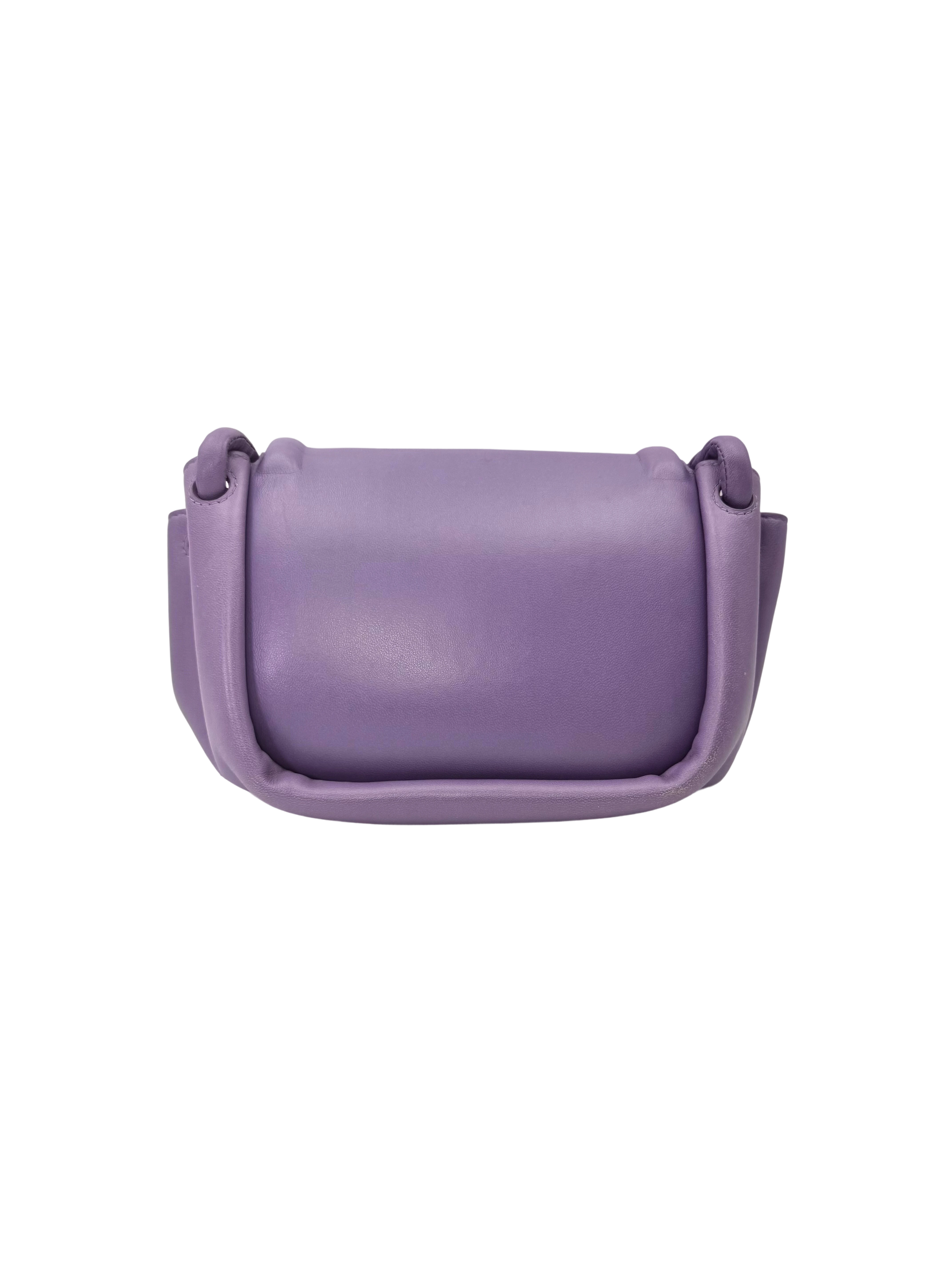 Bottega Veneta Beak Purple Nappa Leather Shoulder Bag BV133