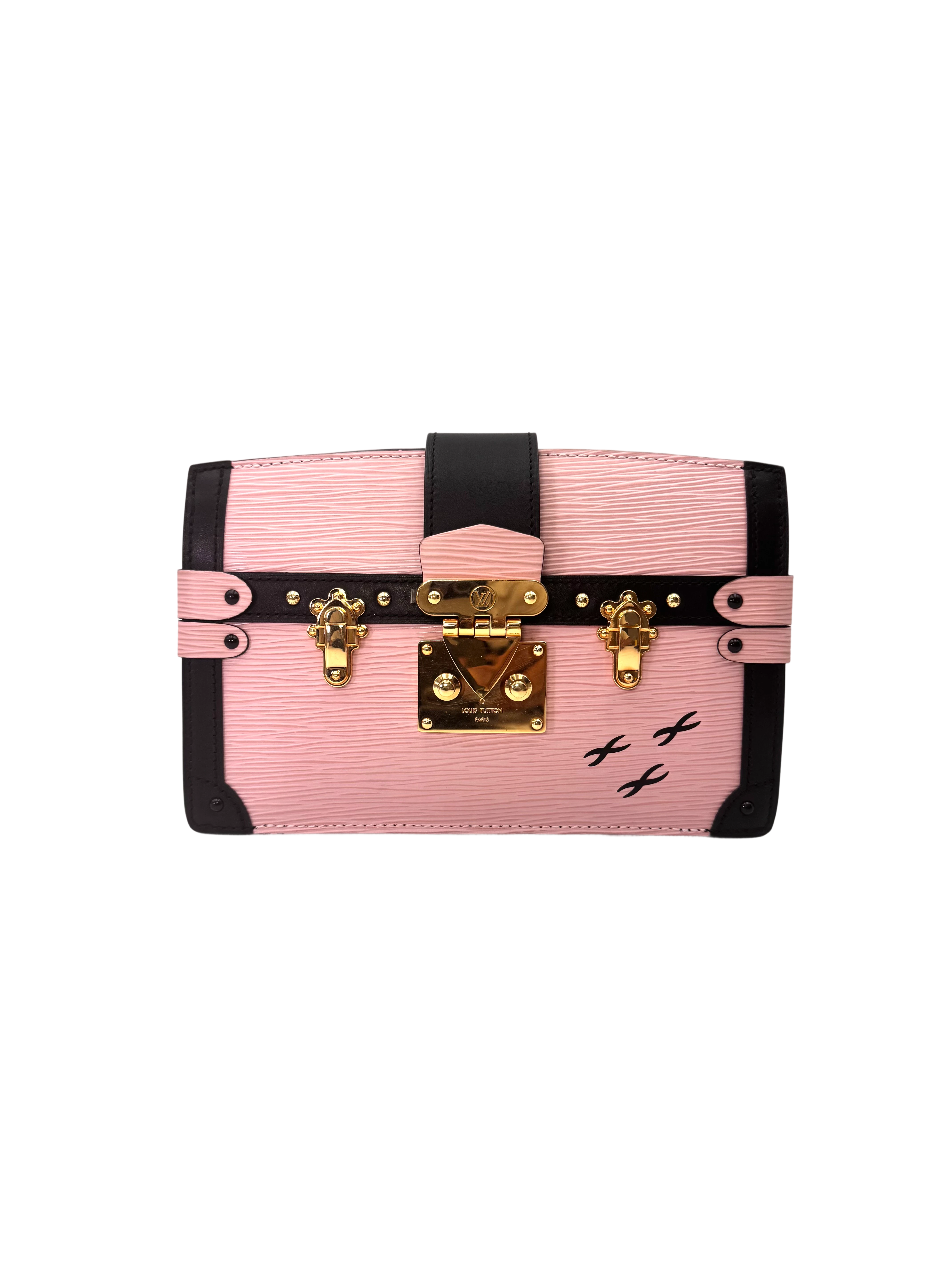 Louis Vuitton Trunk Clutch Pink Epi Leather Bag LV2983