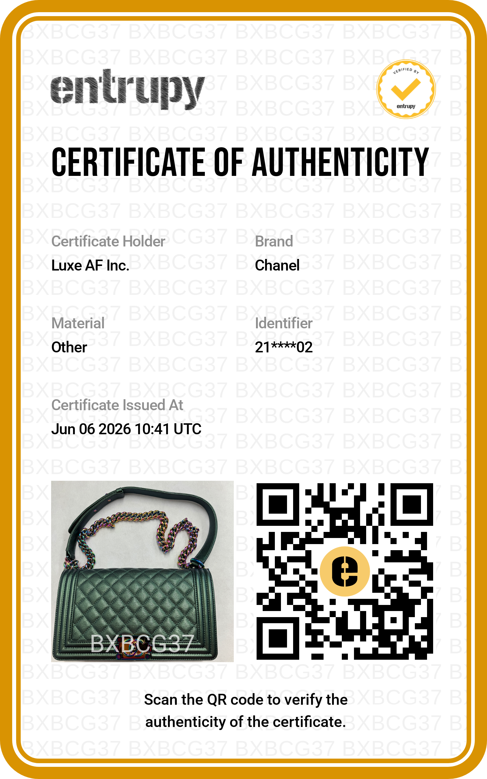 Chanel LeBoy Green Quilted Leather Flap Bag With Rainbow Iridescent Hardware(21***02) CC2128