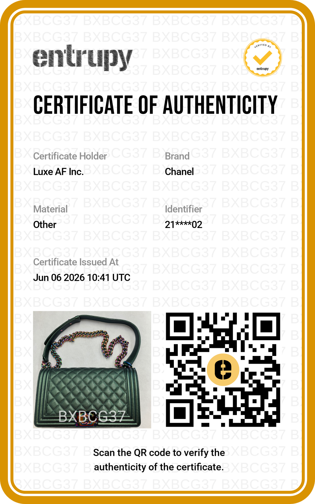 Chanel LeBoy Green Quilted Leather Flap Bag With Rainbow Iridescent Hardware(21***02) CC2128