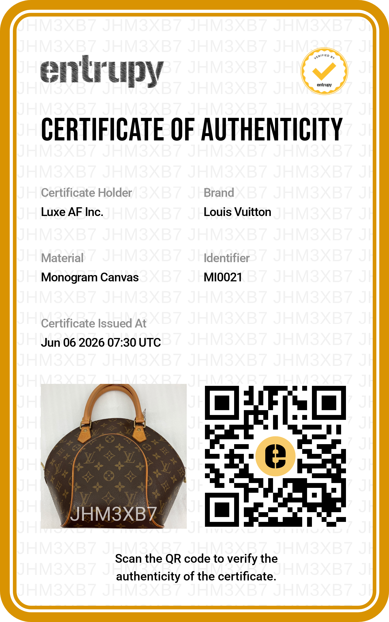Louis Vuitton Ellipse MM Monogram Canvas Handle Bag LV2977