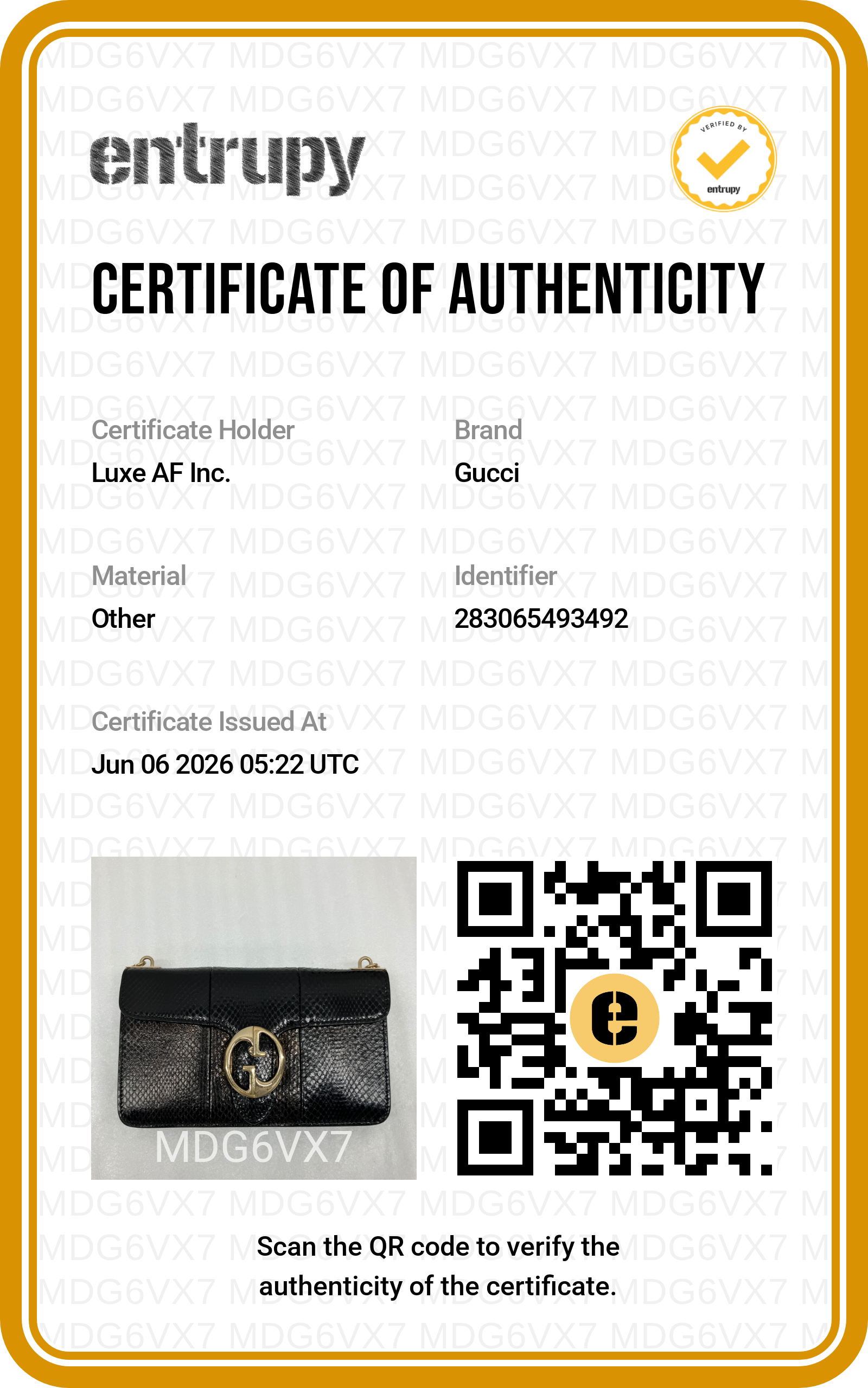 Gucci 1973 Python Leather Shoulder Bag GG1286