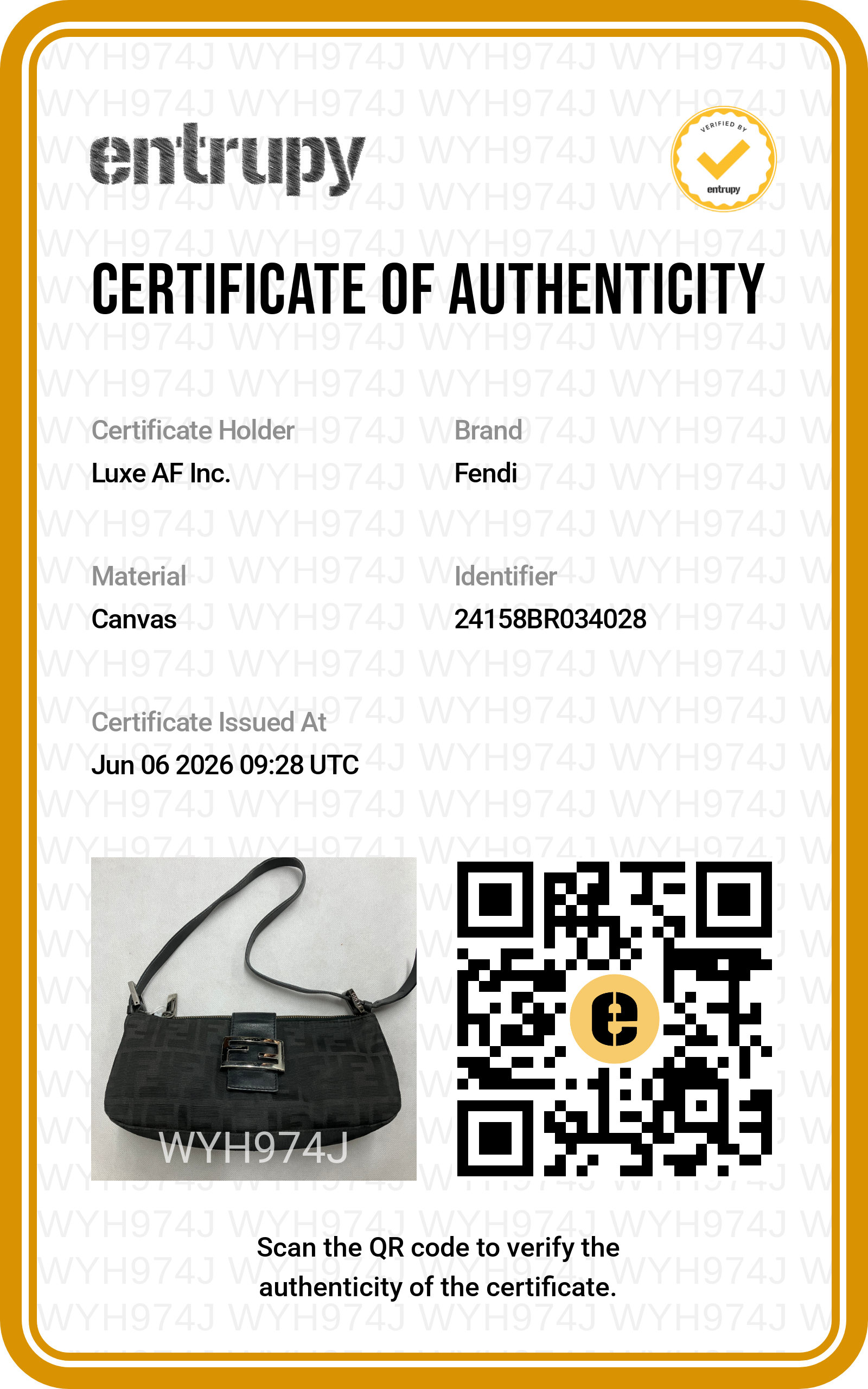 Fendi Baguette Black Denim FF Monogram Shoulder Bag FF121
