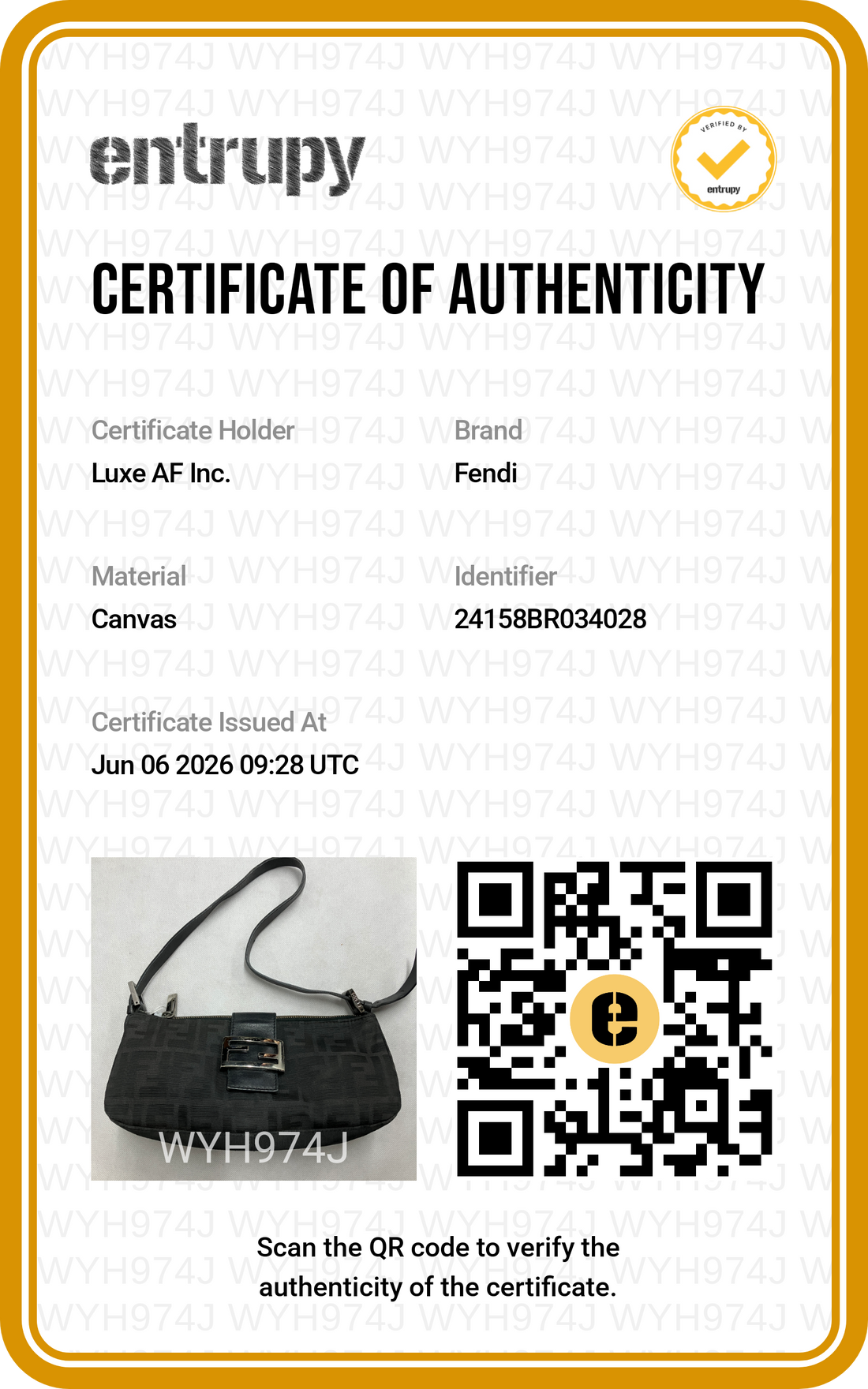 Fendi Baguette Black Denim FF Monogram Shoulder Bag FF121