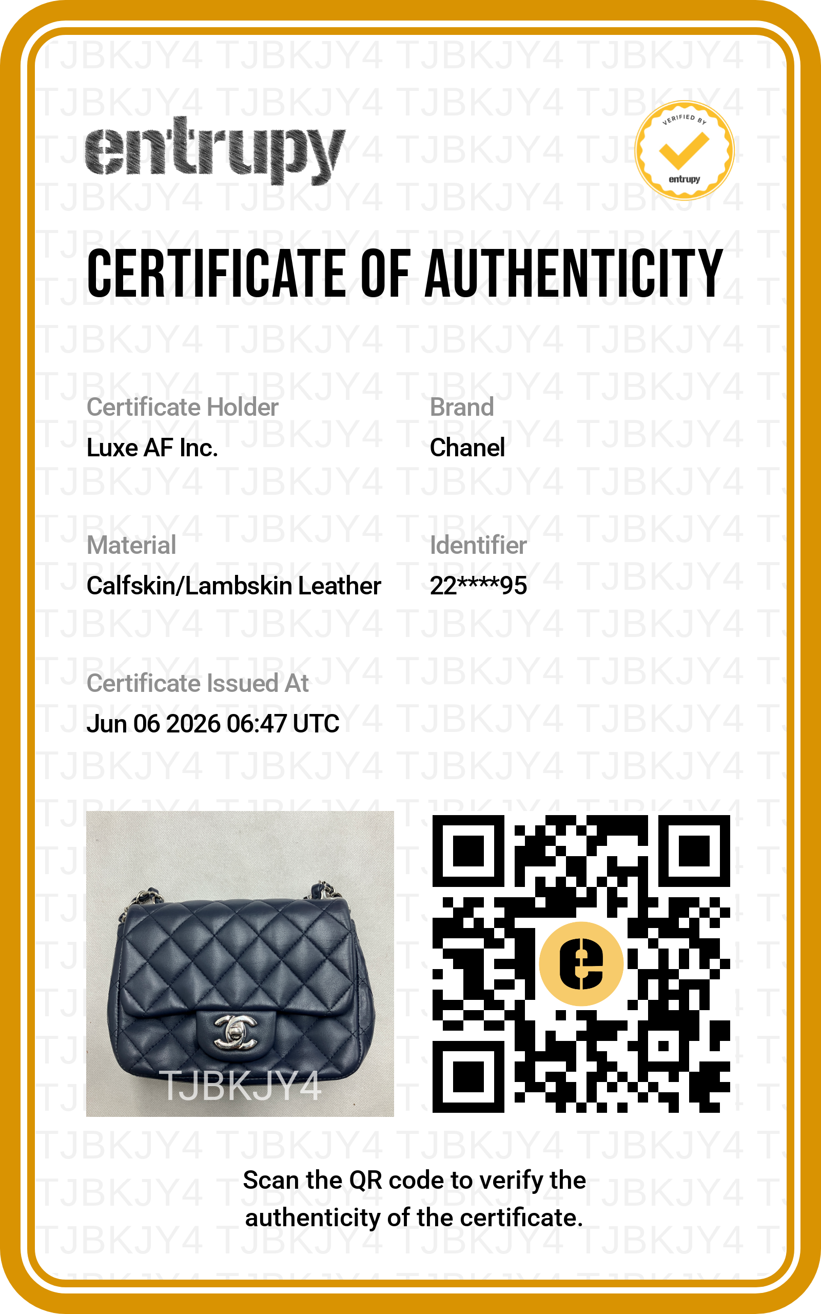 Chanel Classic Flap Navy Quilted Lambskin Mini Shoulder Bag(22***95) CC2121