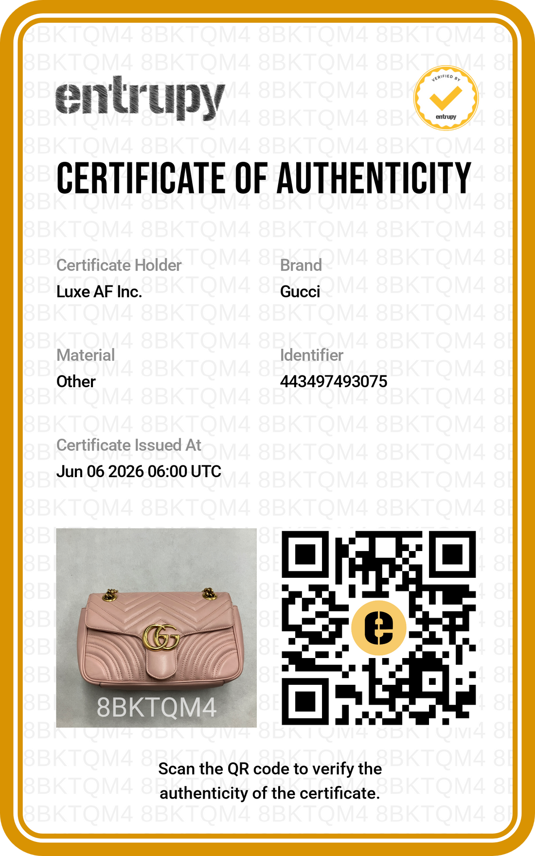 Gucci GG Marmont Pink Matelasse Leather Shoulder Bag GG1267