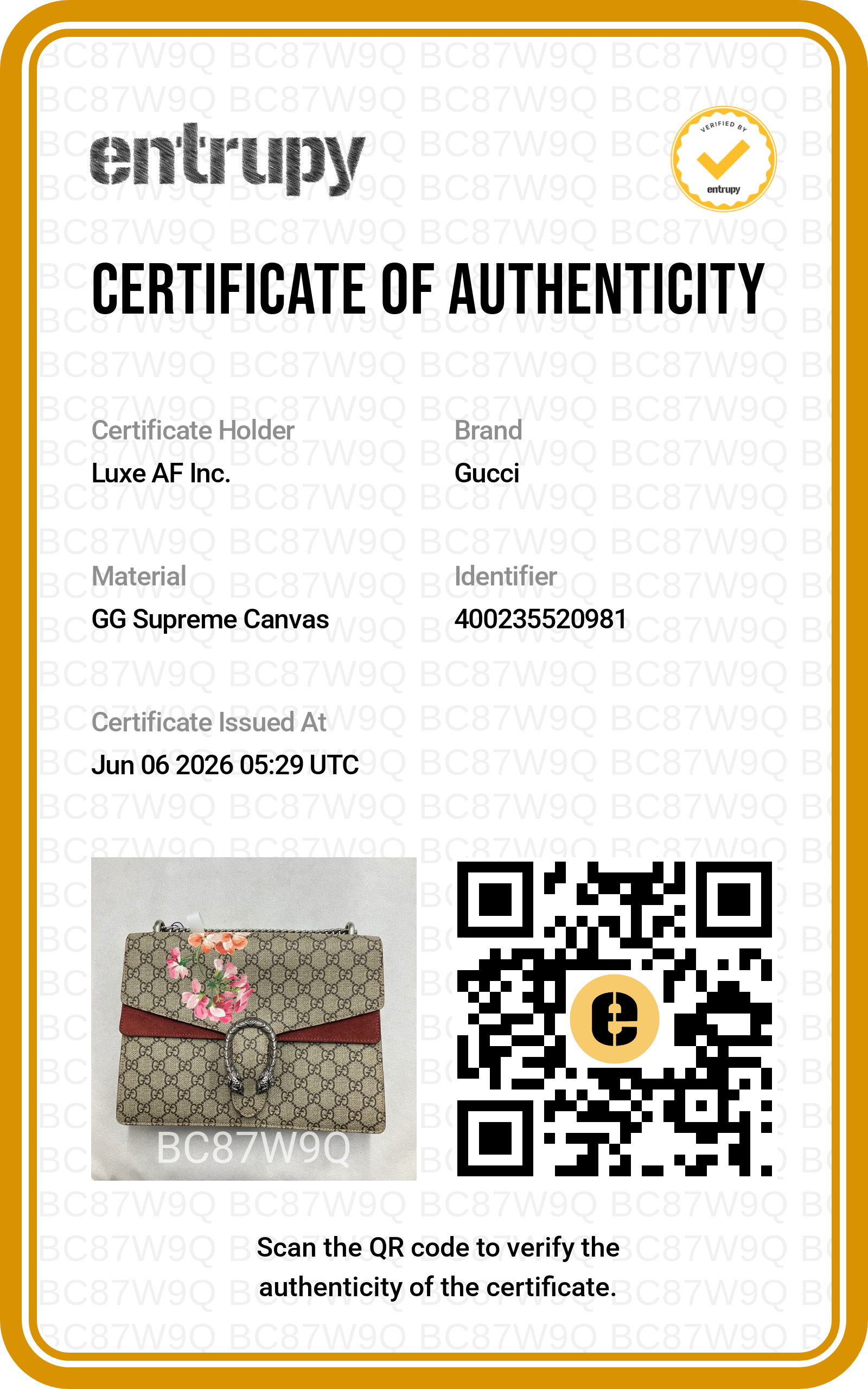 Gucci Dionysus GG Blooms Canvas Medium Size Shoulder Bag GG1264
