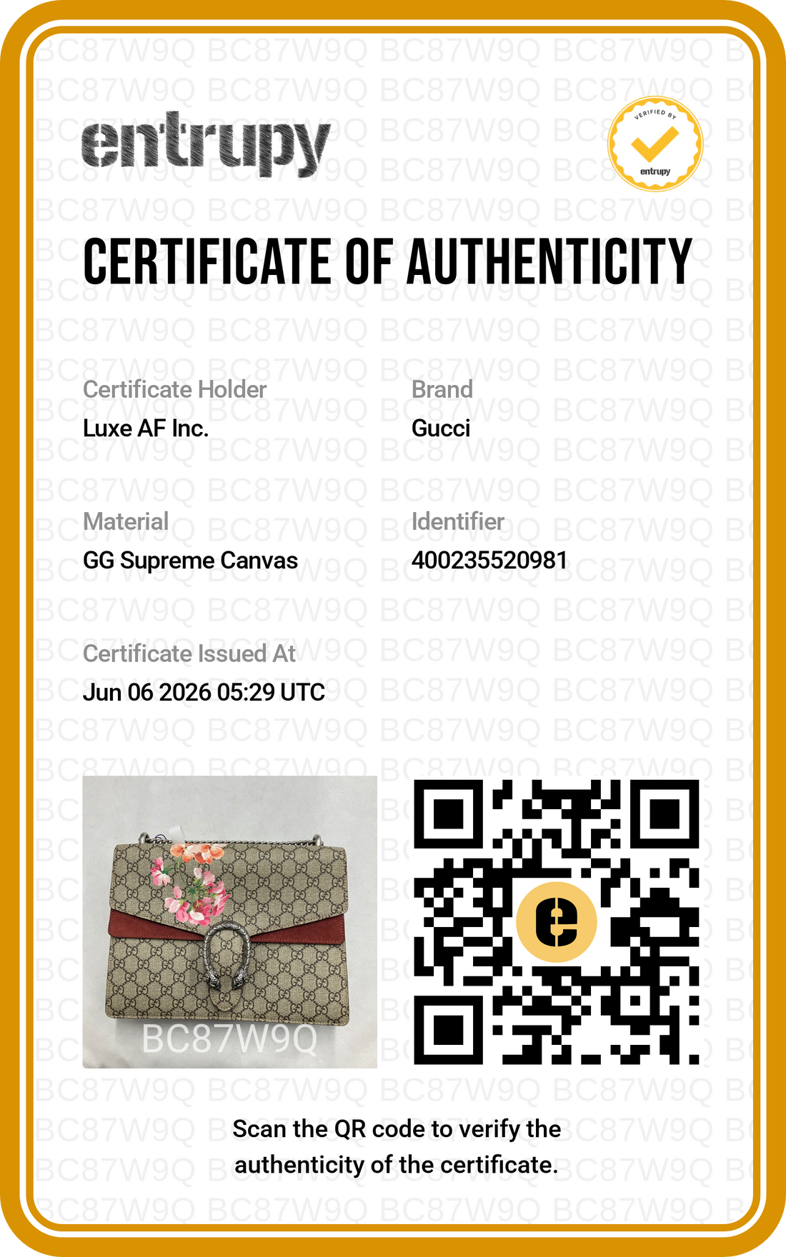 Gucci Dionysus GG Blooms Canvas Medium Size Shoulder Bag GG1264