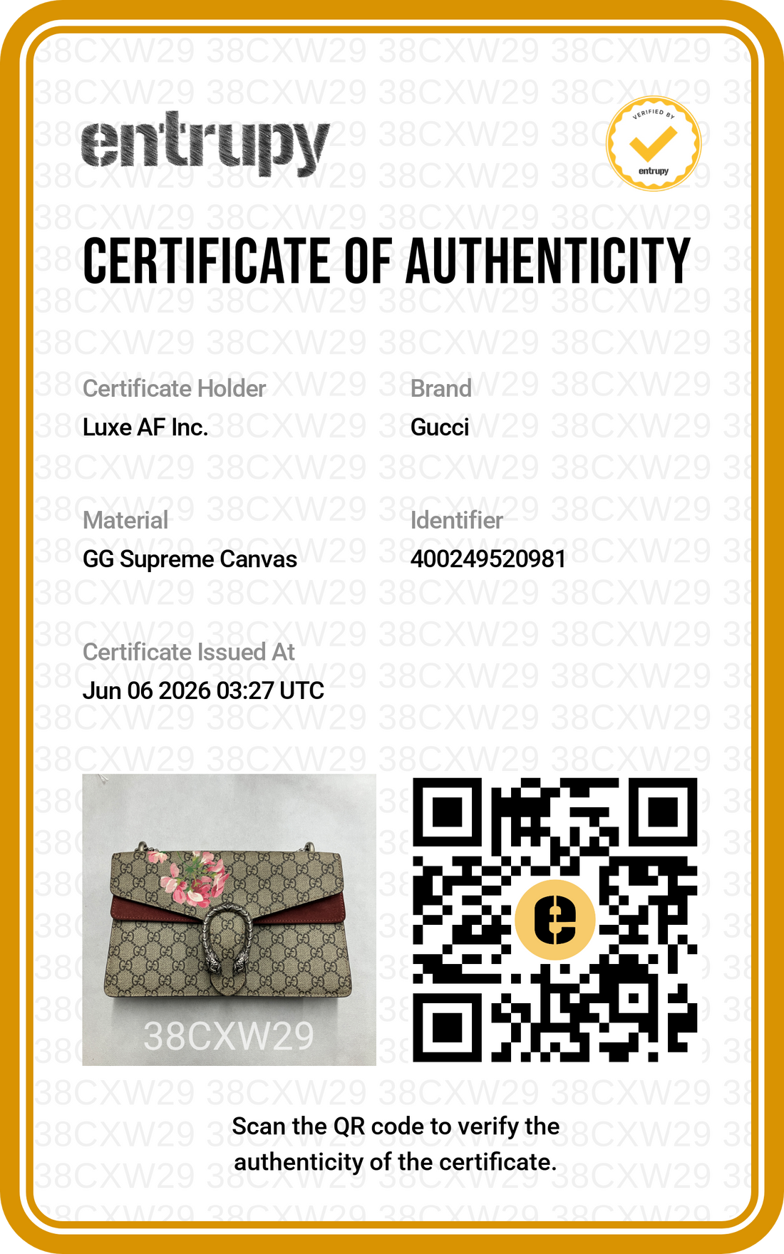 Gucci Dionysus GG Blooms Canvas Medium Size Shoulder Bag GG1257