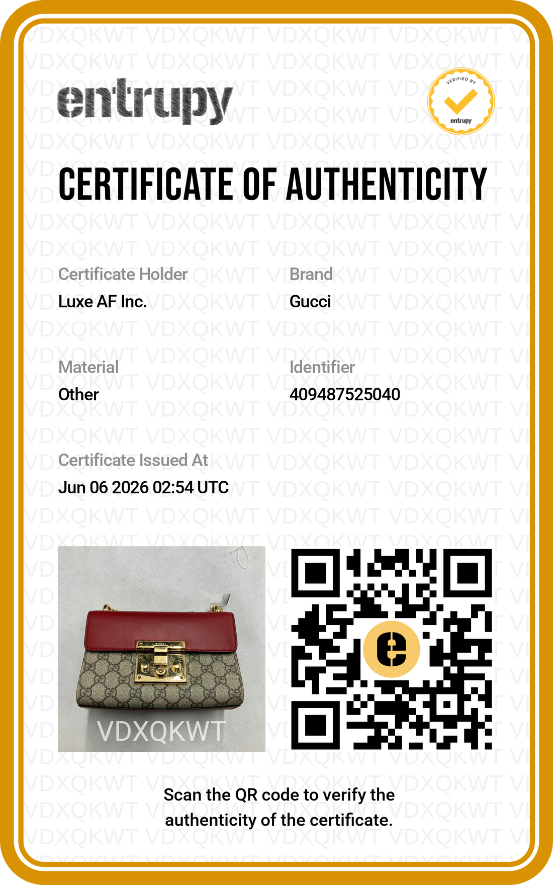 Gucci Padlock GG Canvas & Red Leather Small Size Shoulder Bag GG1258