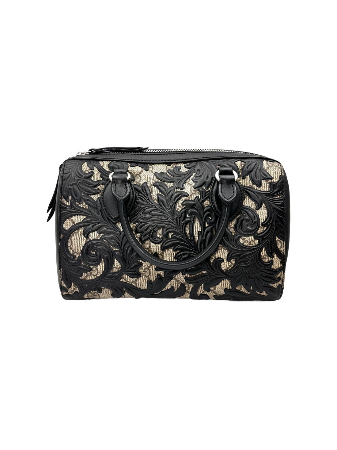 Gucci GG Supreme Monogram Arabesque Boston Bag GG1298