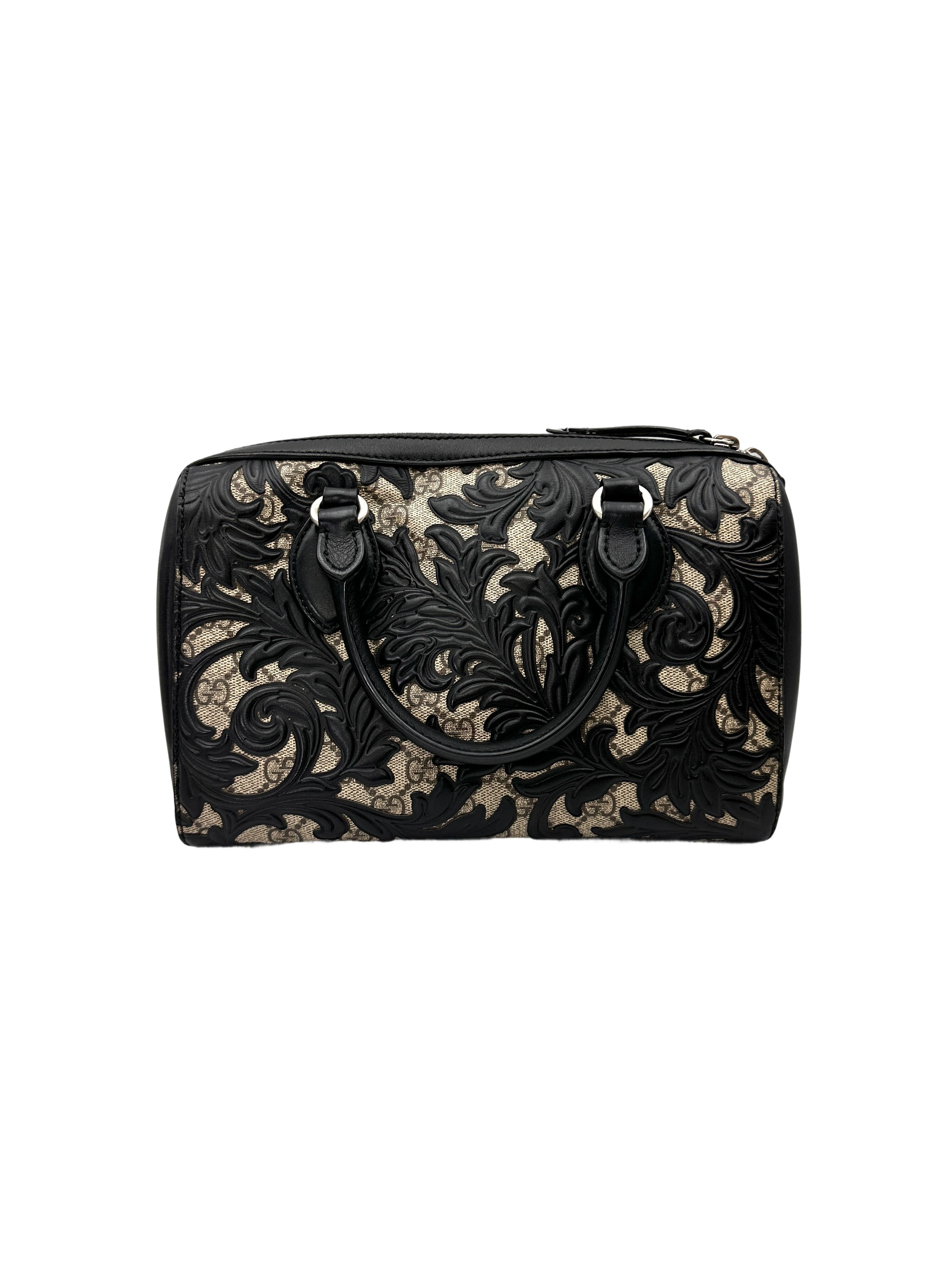 Gucci GG Supreme Monogram Arabesque Boston Bag GG1298