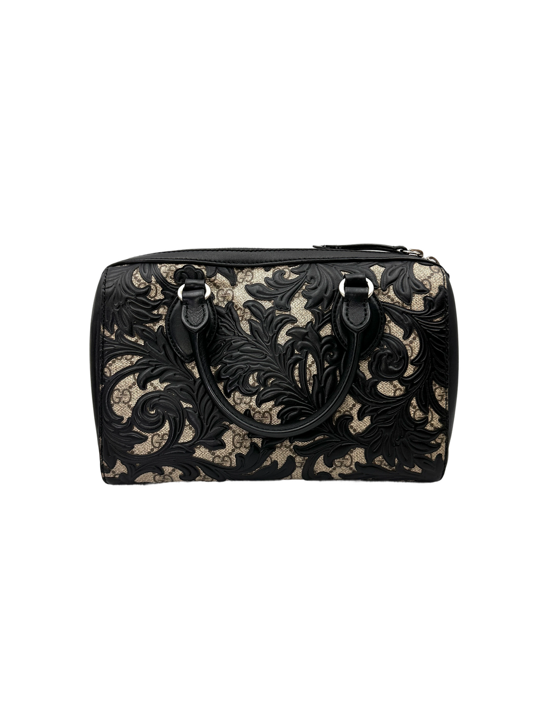 Gucci GG Supreme Monogram Arabesque Boston Bag GG1298
