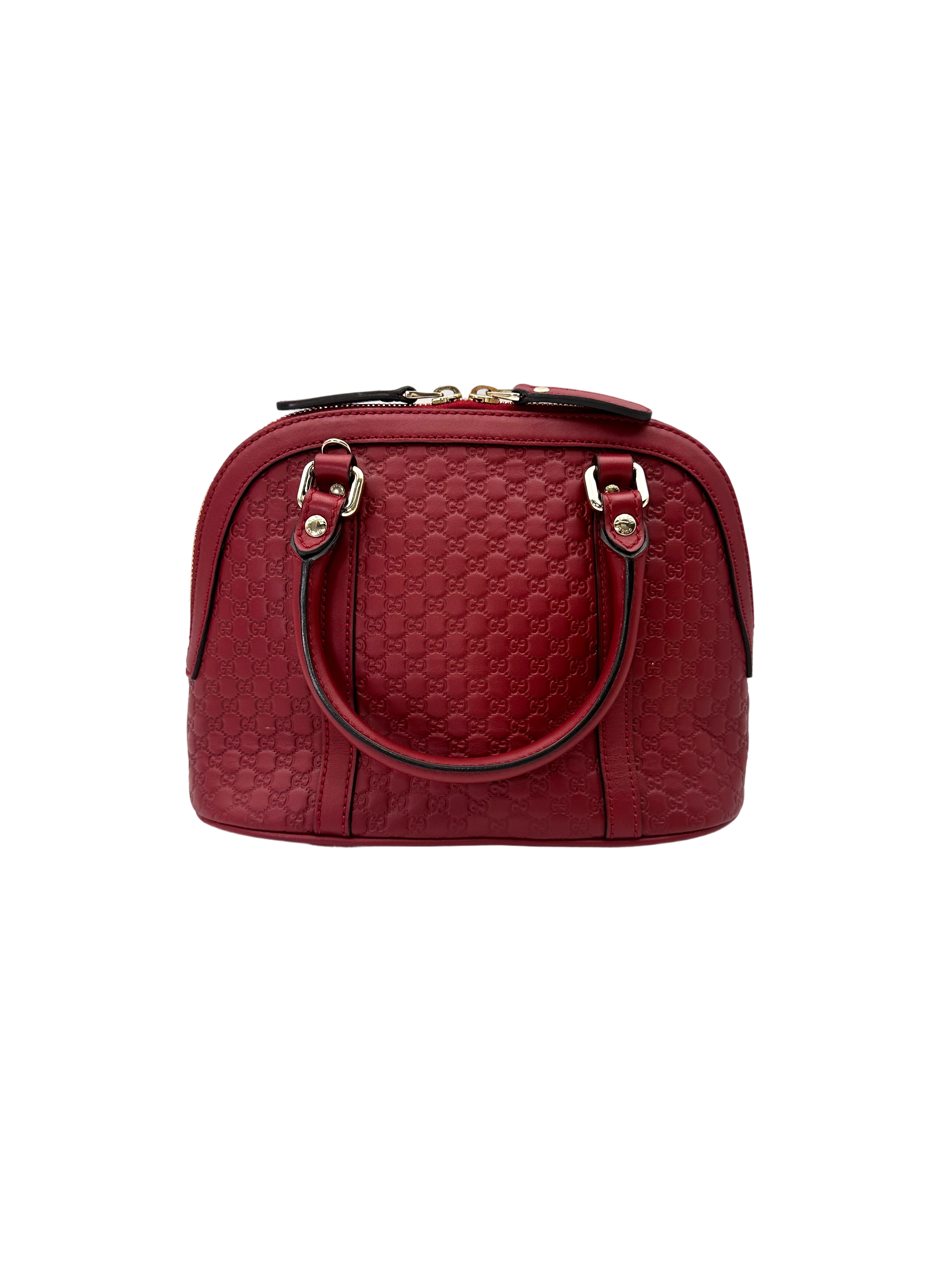 Gucci Micro Guccissima Red Leather Handle Bag GG1299