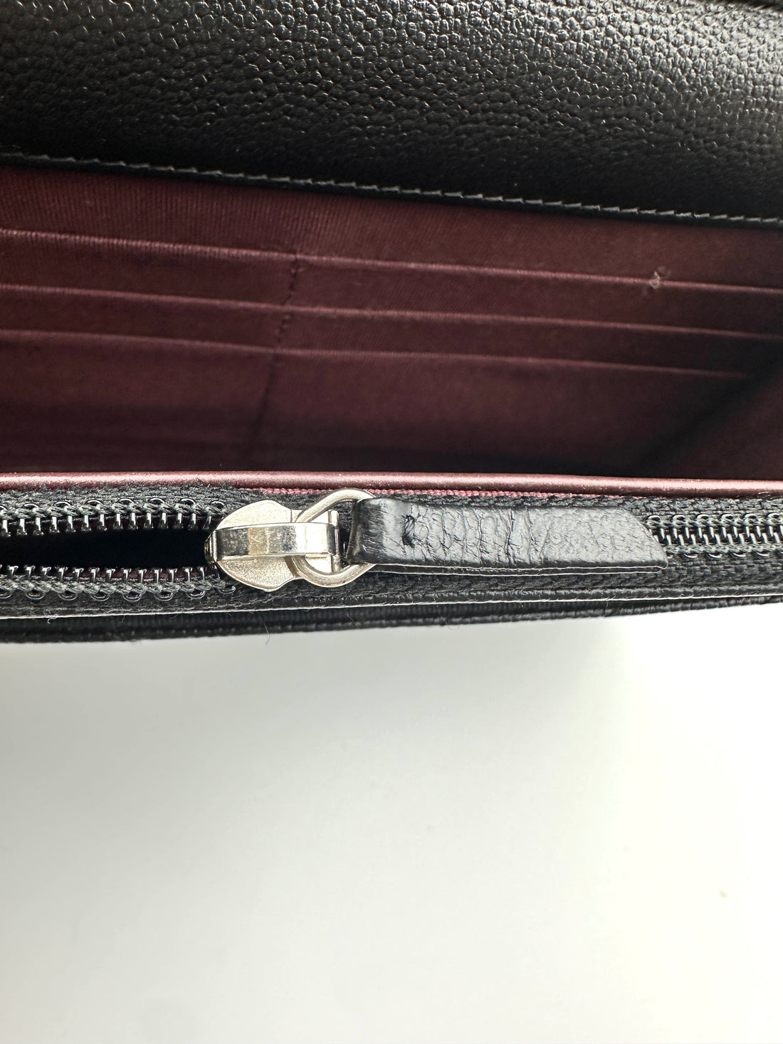 Chanel Black Chevron Quilted Leather Wallet On Chain(25***85) CC2125