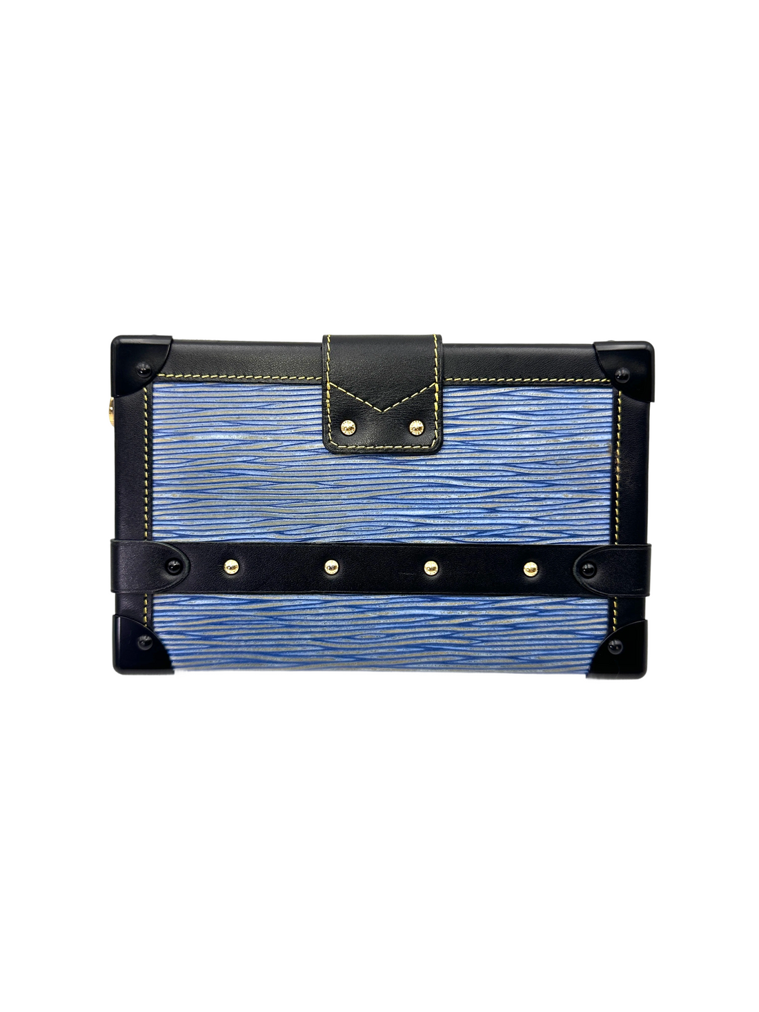 Louis Vuitton Petite Malle Blue Epi Leather Shoulder Bag LV2982