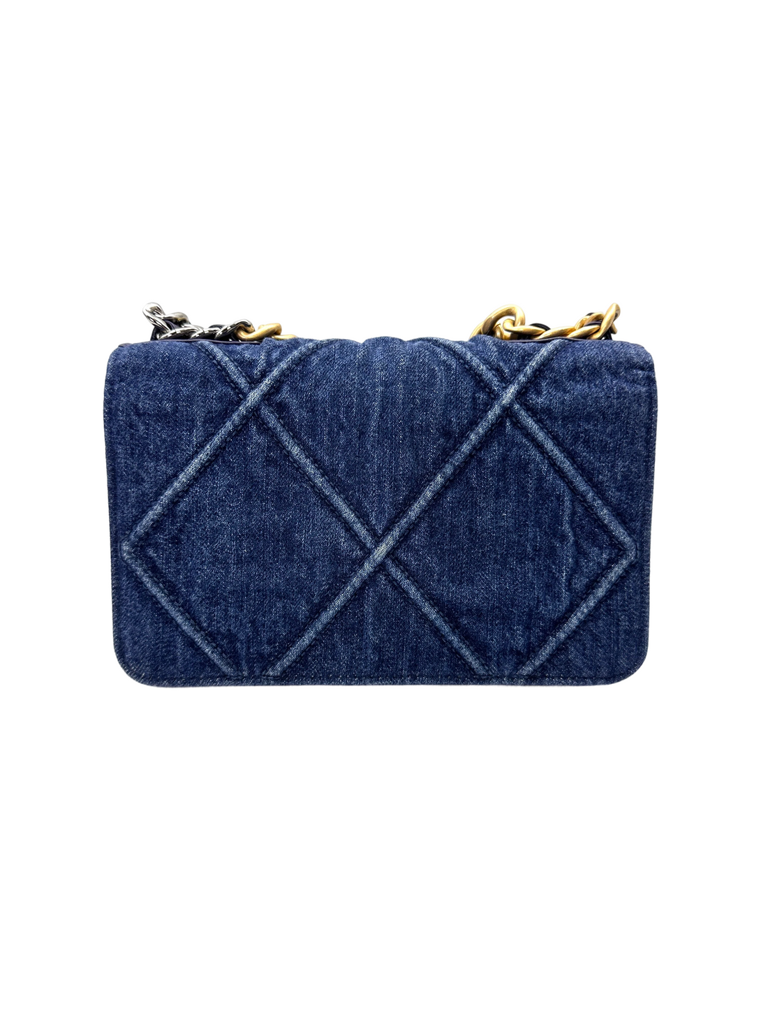 Chanel 19Bag Blue Denim Leather Wallet On Chain(29***95) CC2130