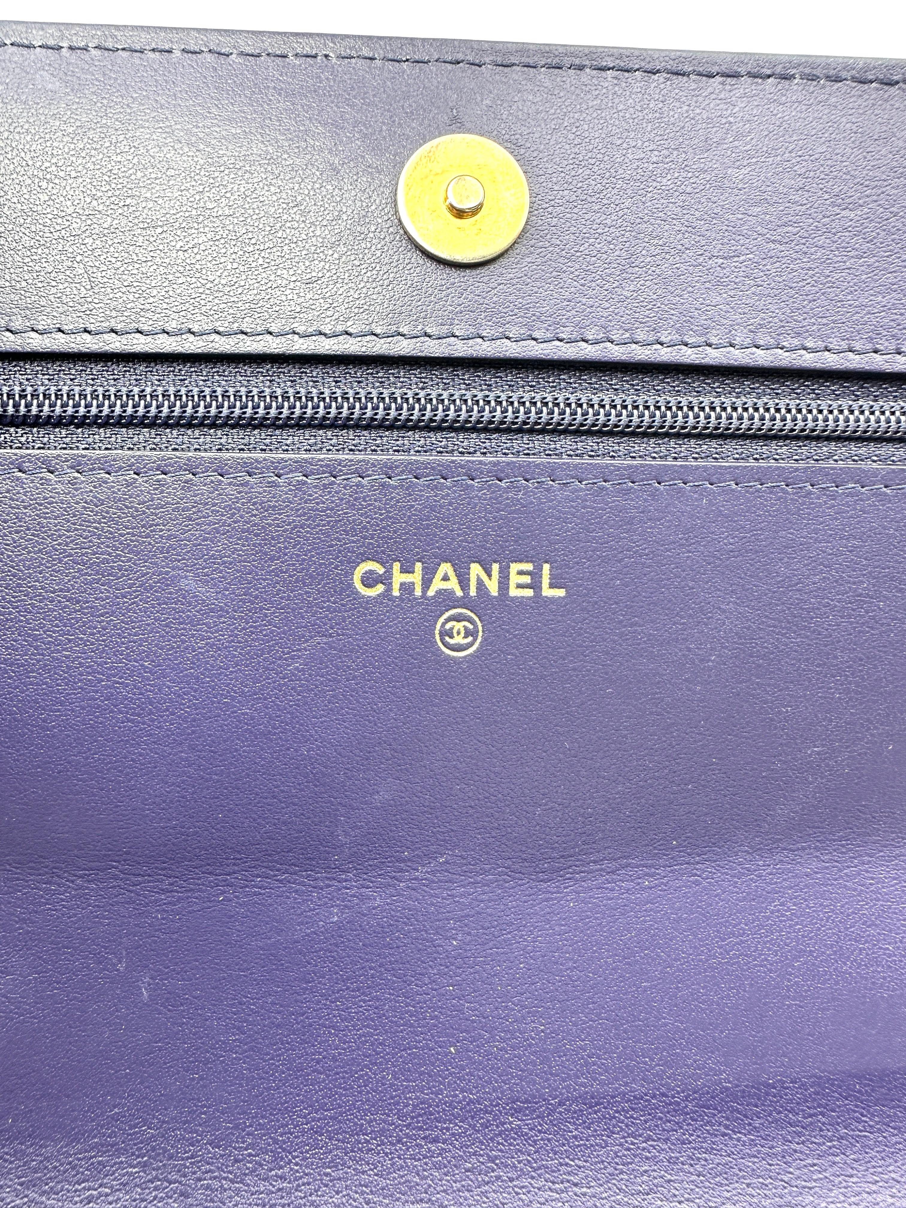 Chanel 19Bag Blue Denim Leather Wallet On Chain(29***95) CC2130