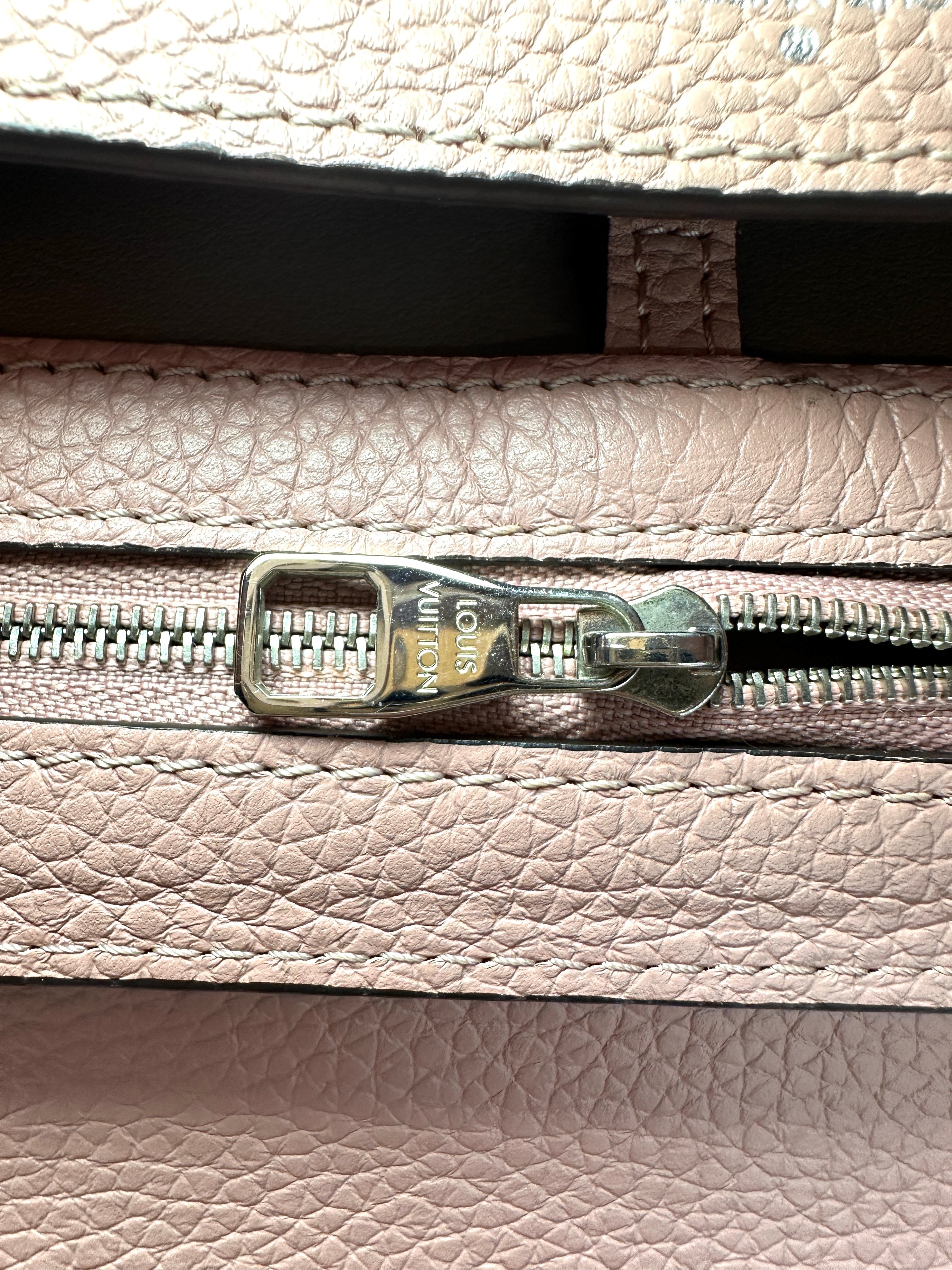 Louis Vuitton Capucines MM Pink Leather Python Handle Bag LV2994