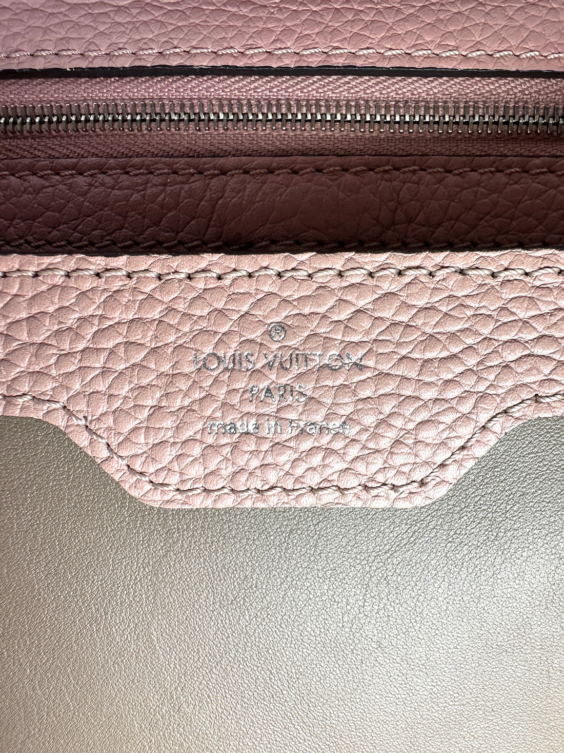 Louis Vuitton Capucines MM Pink Leather Python Handle Bag LV2994