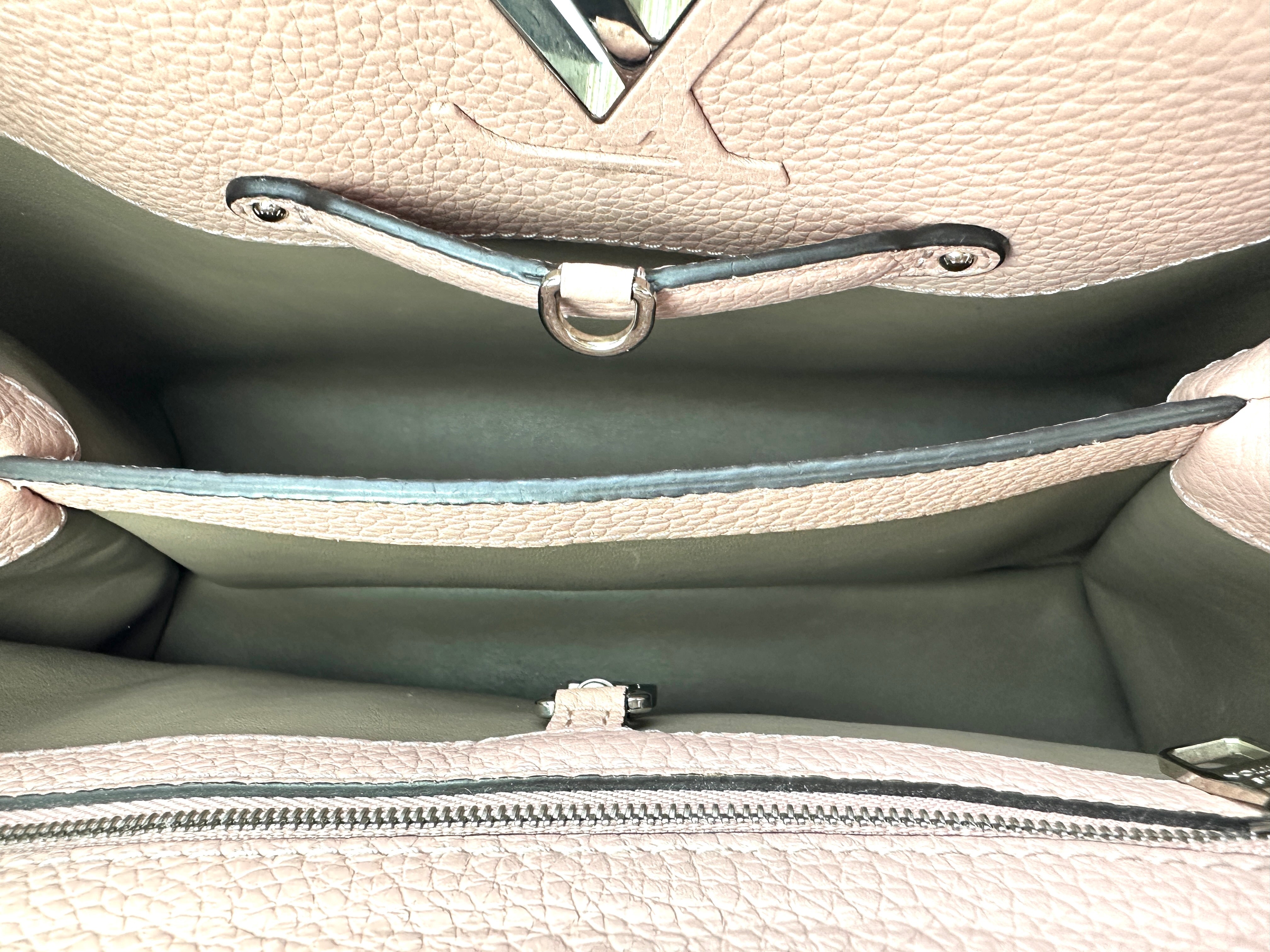 Louis Vuitton Capucines MM Pink Leather Python Handle Bag LV2994