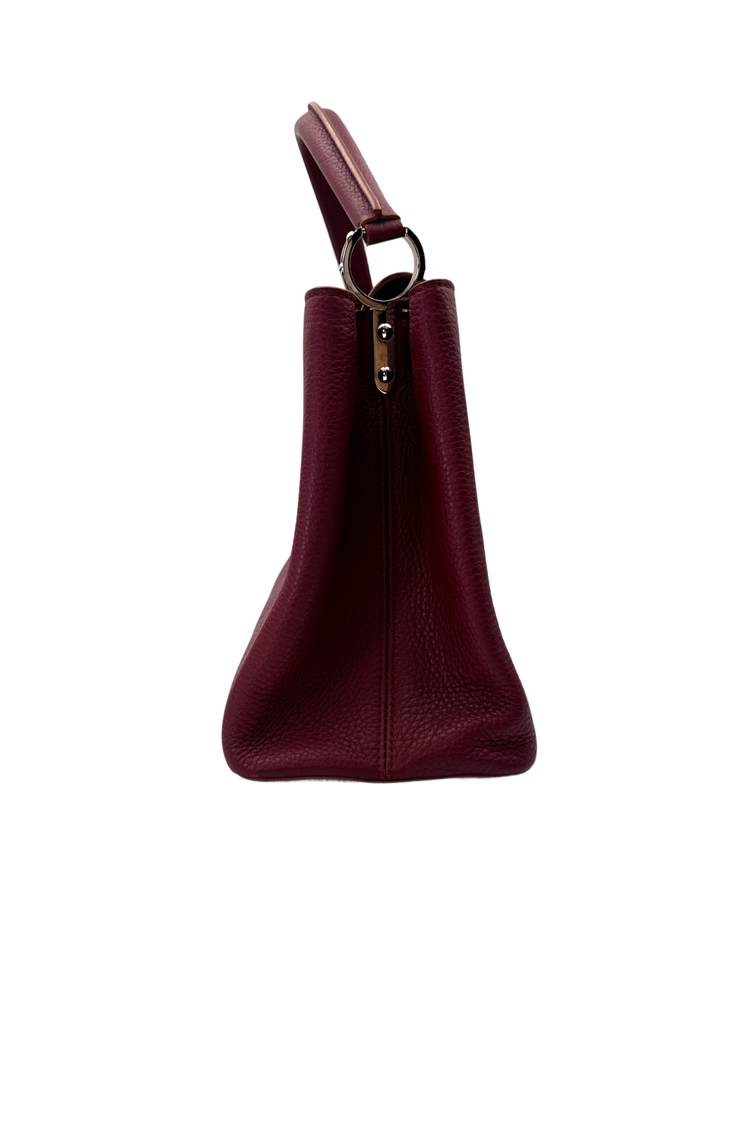 Louis Vuitton Capucines GM Red Leather Handle Bag LV2986