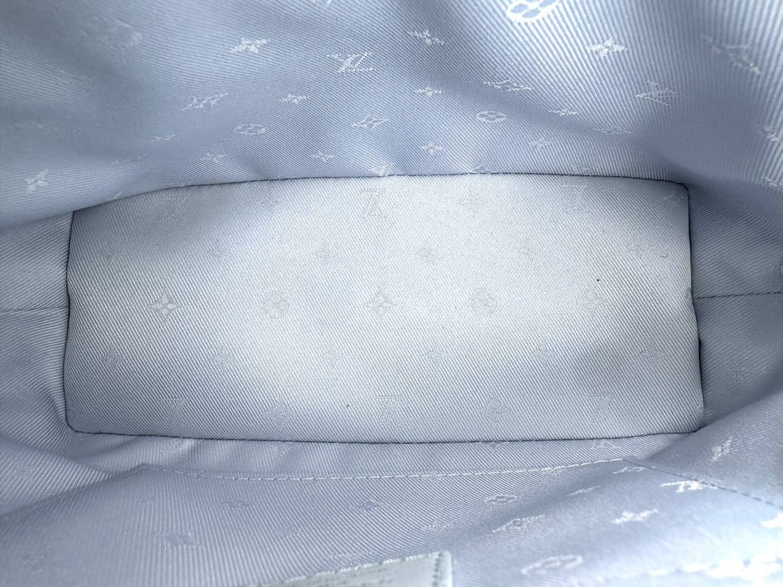 Louis Vuitton Alma Soft BB Bubblegram Blue Quilted Leather Handle Bag LV2988