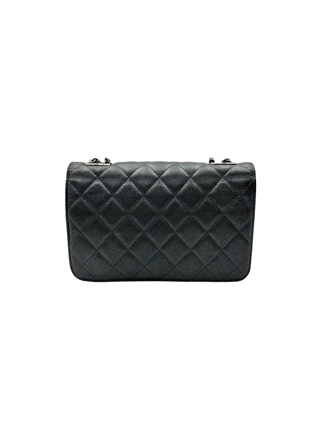 Chanel Classic Flap Black Quilted Leather Shoulder Bag With Silver Buckle(21***65) CC2133