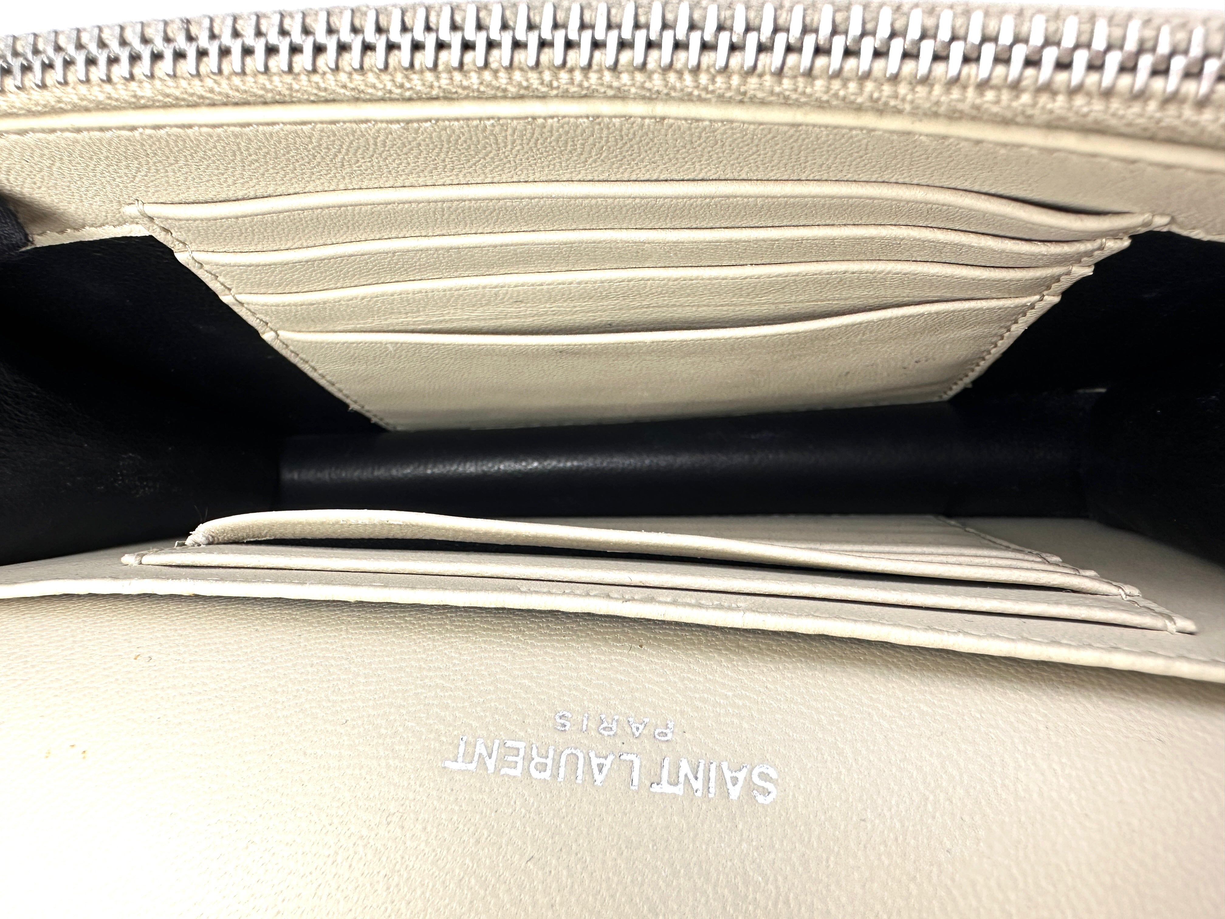 Saint Laurent Kate Multicolor Python Print Leather Shoulder Bag With Rainbow YSL SL253