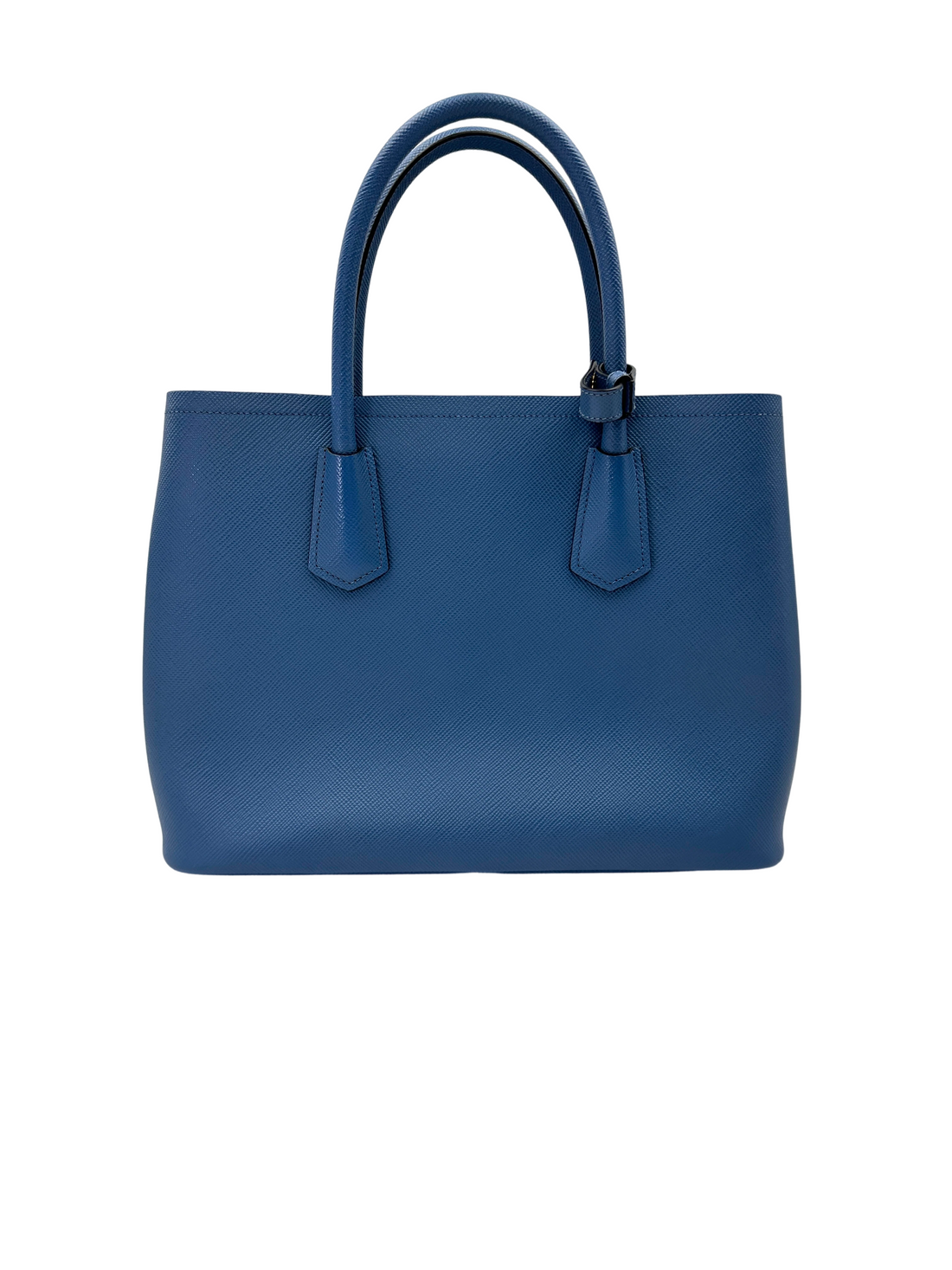 Prada Galleria Blue Saffiano Leather Handle Bag PR457