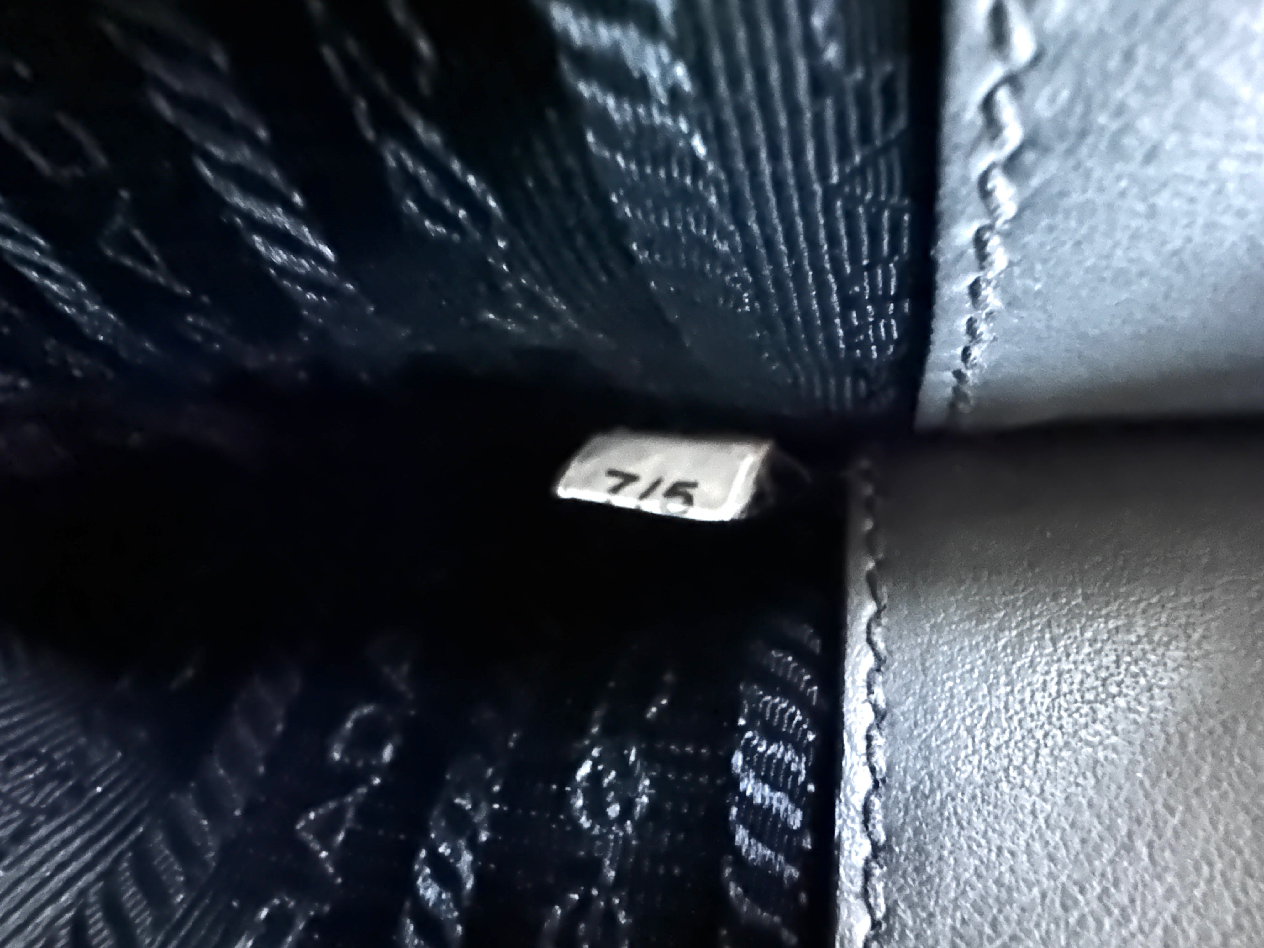 Prada Paradigme Grey Saffiano Leather Small Size Tote Handle Bag PR459