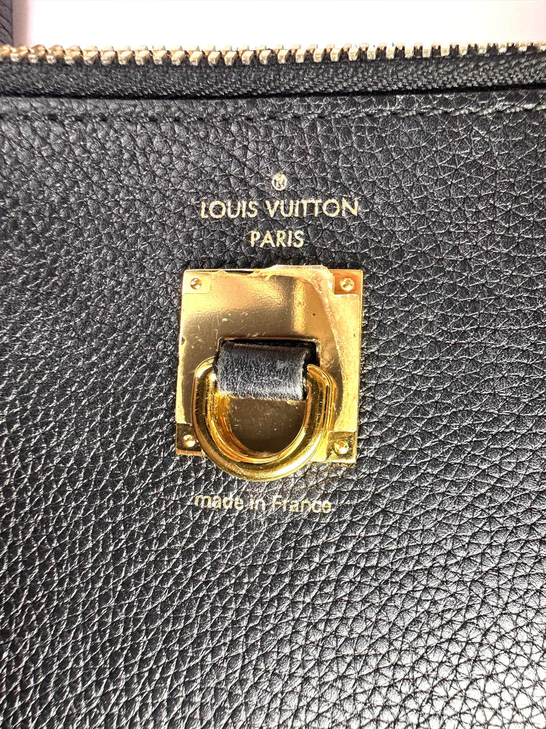 Louis Vuitton City Steamer MM Black/Pink Grained Leather Handle Bag LV2990