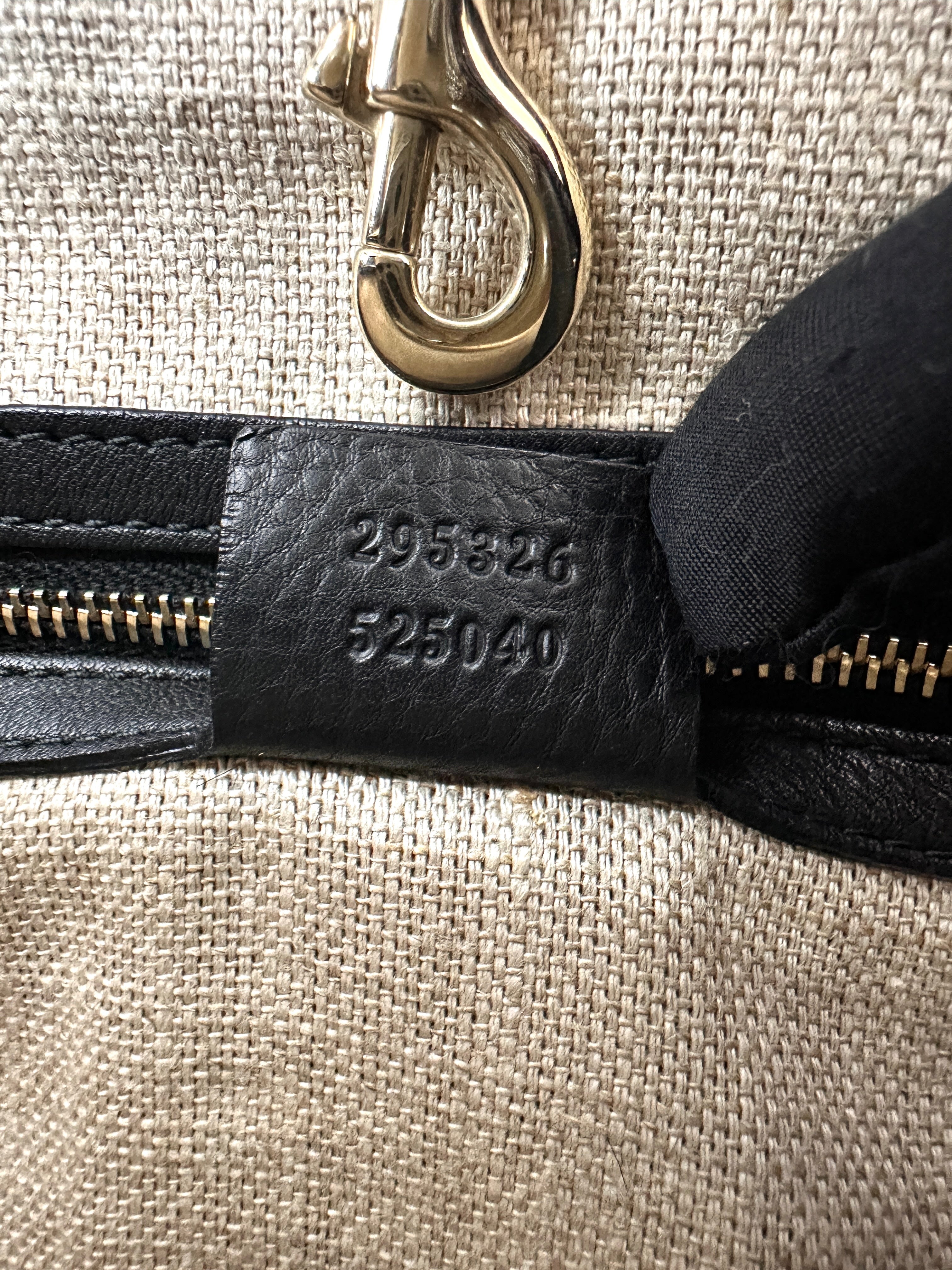 Gucci Marrakech Zebra Print Leather Handle Bag GG1283