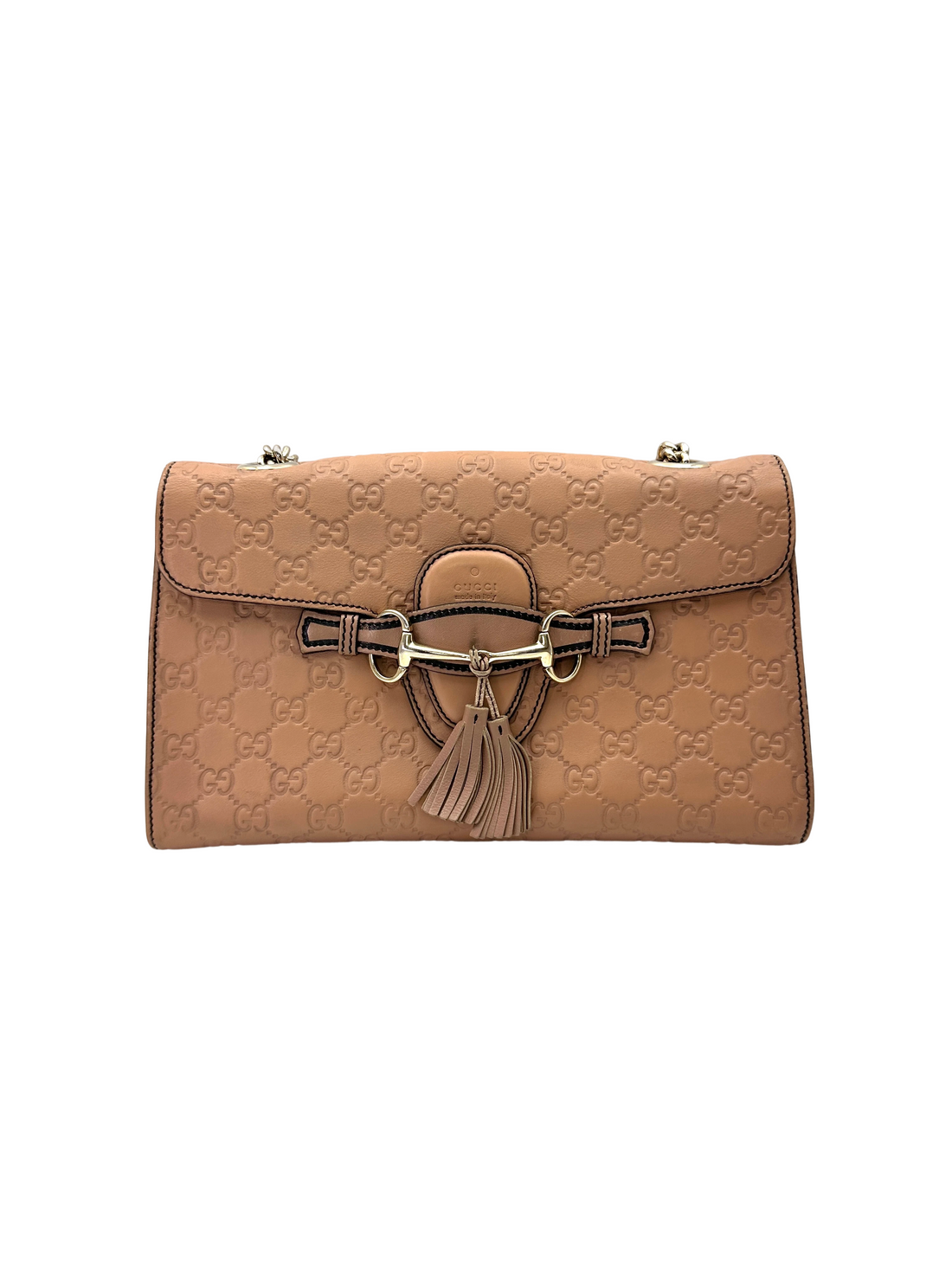 Gucci Emily Pink Guccissima Leather Shoulder Bag GG1282