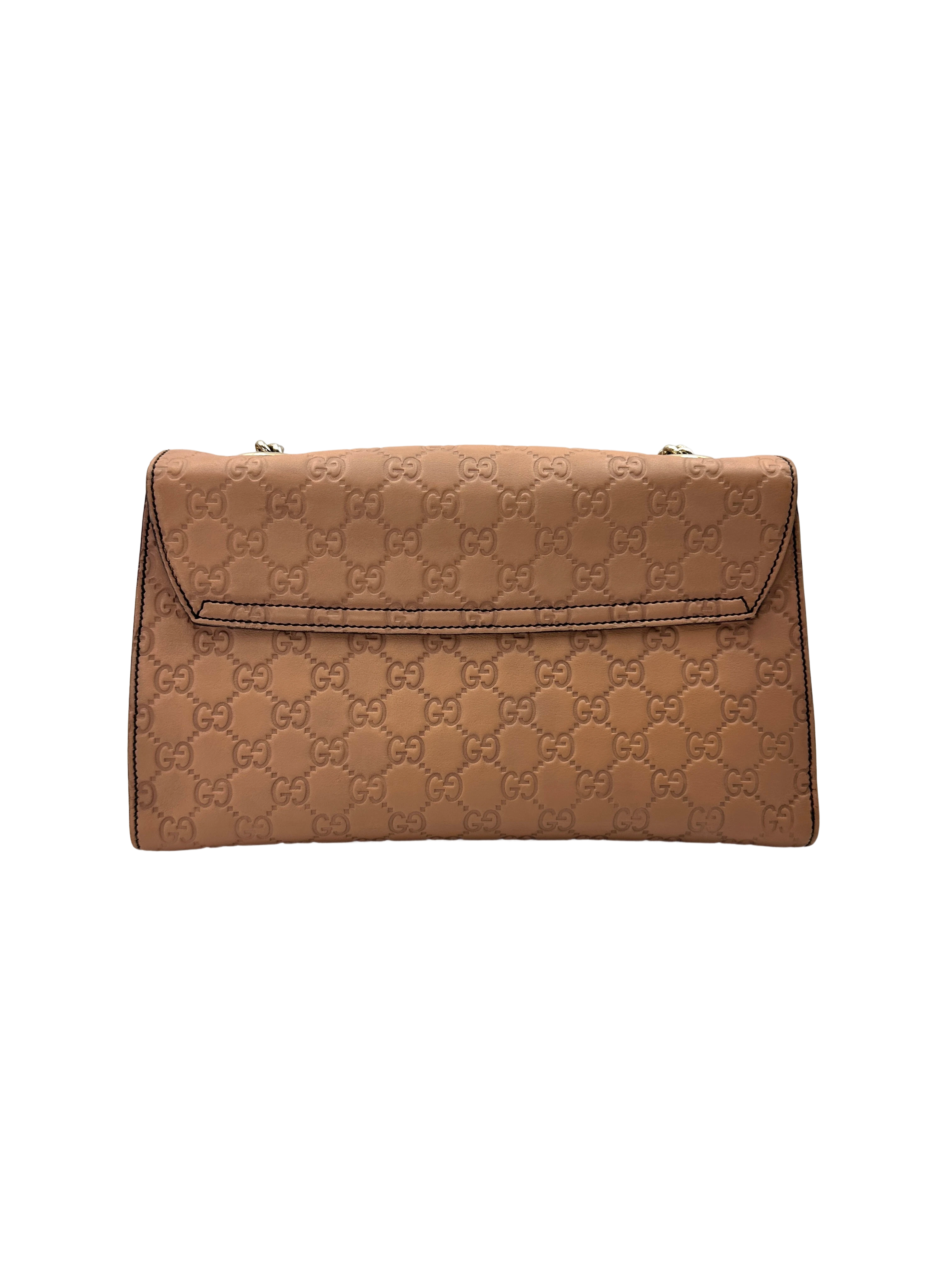 Gucci Emily Pink Guccissima Leather Shoulder Bag GG1282