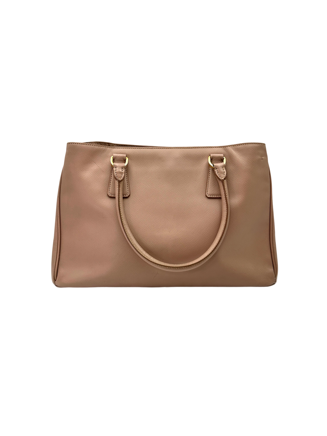 Prada Galleria Pink Saffiano Leather Handle Bag PR458